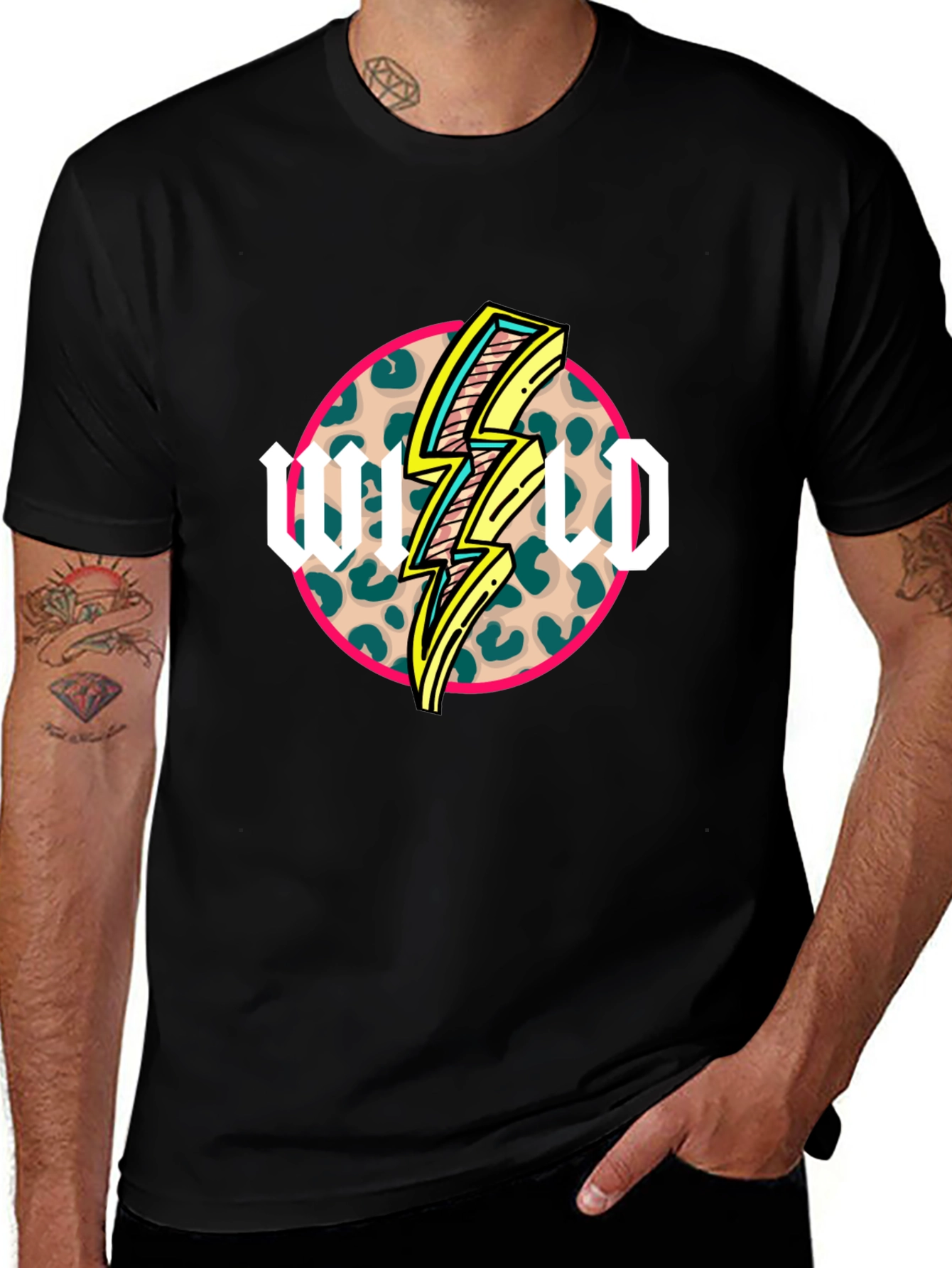 Wild Lightning Bolt Graphic T-Shirt