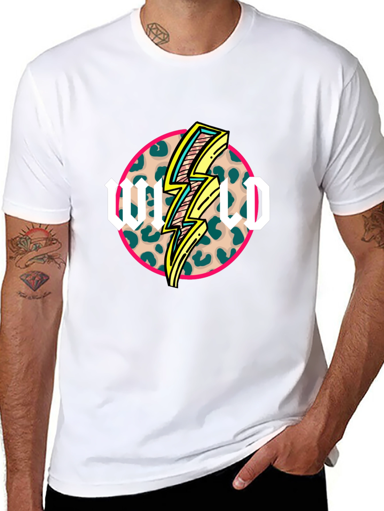 Wild Lightning Bolt Graphic T-Shirt