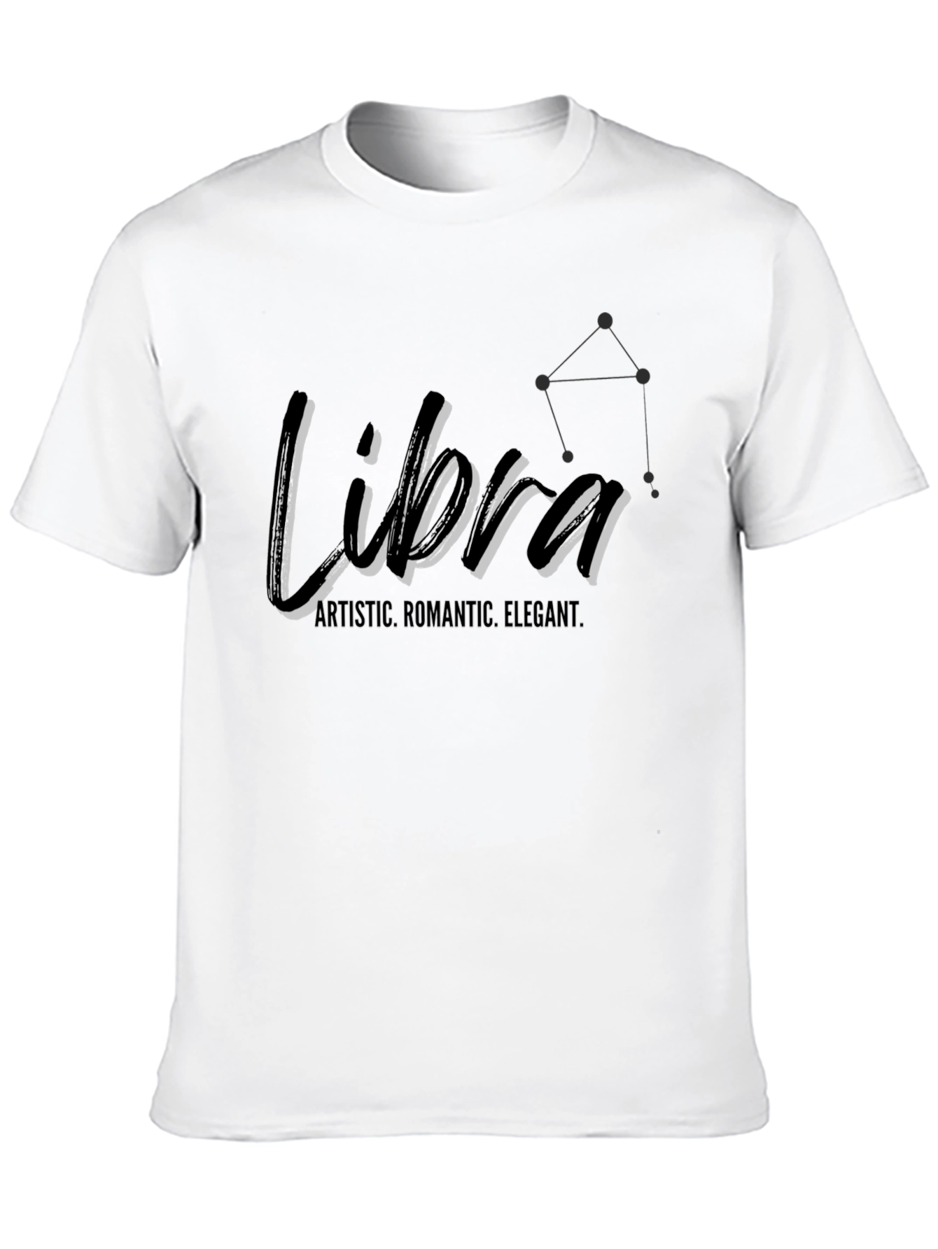 Libra Zodiac T-Shirt - Artistic Romantic & Elegant Design
