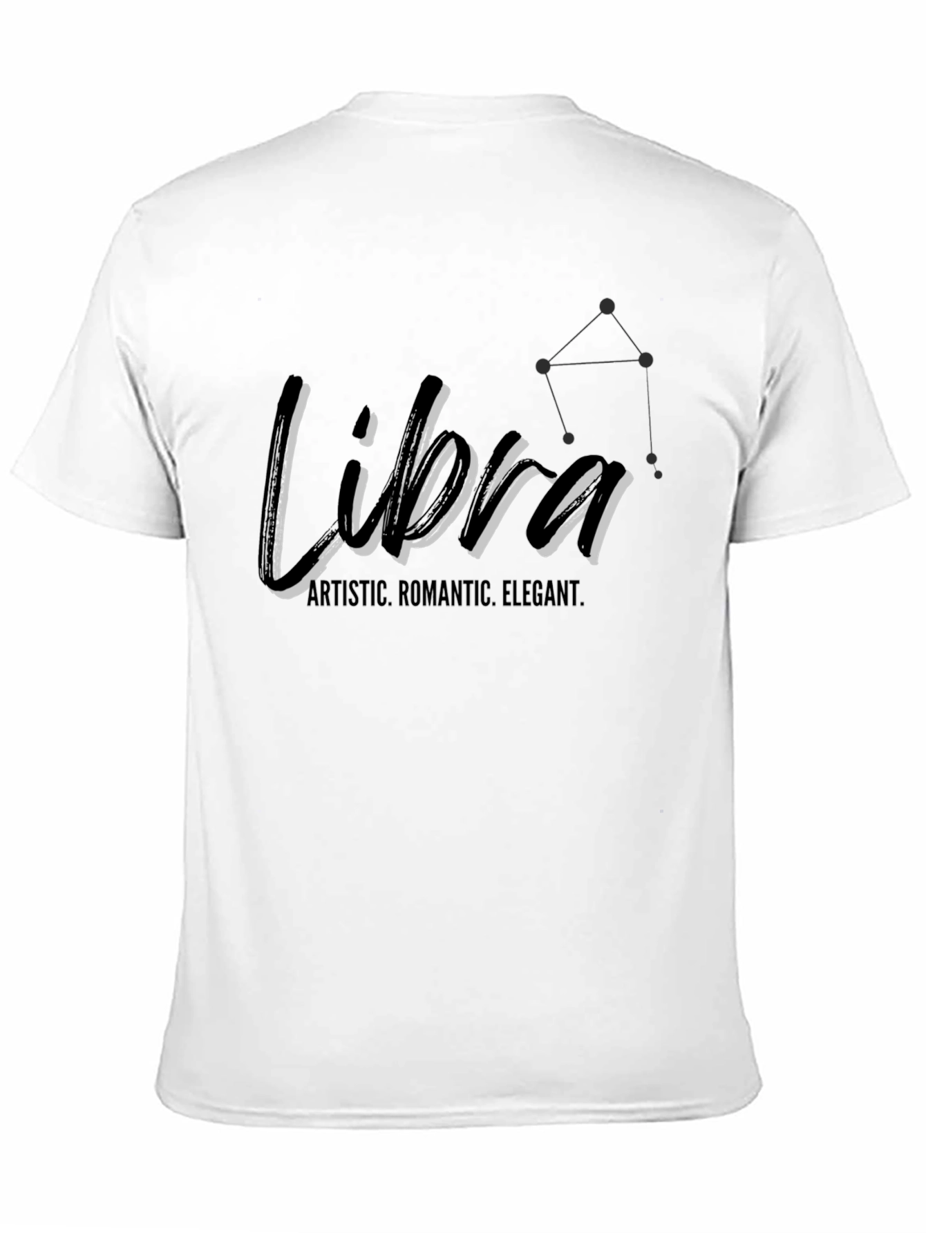 Libra Zodiac T-Shirt - Artistic Romantic & Elegant Design