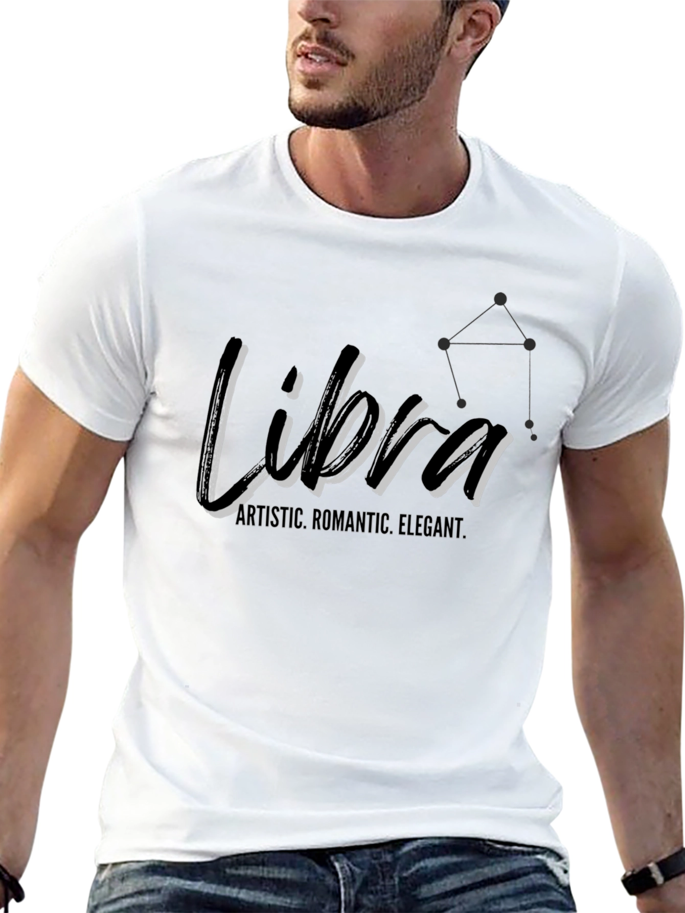 Libra Zodiac T-Shirt - Artistic Romantic & Elegant Design