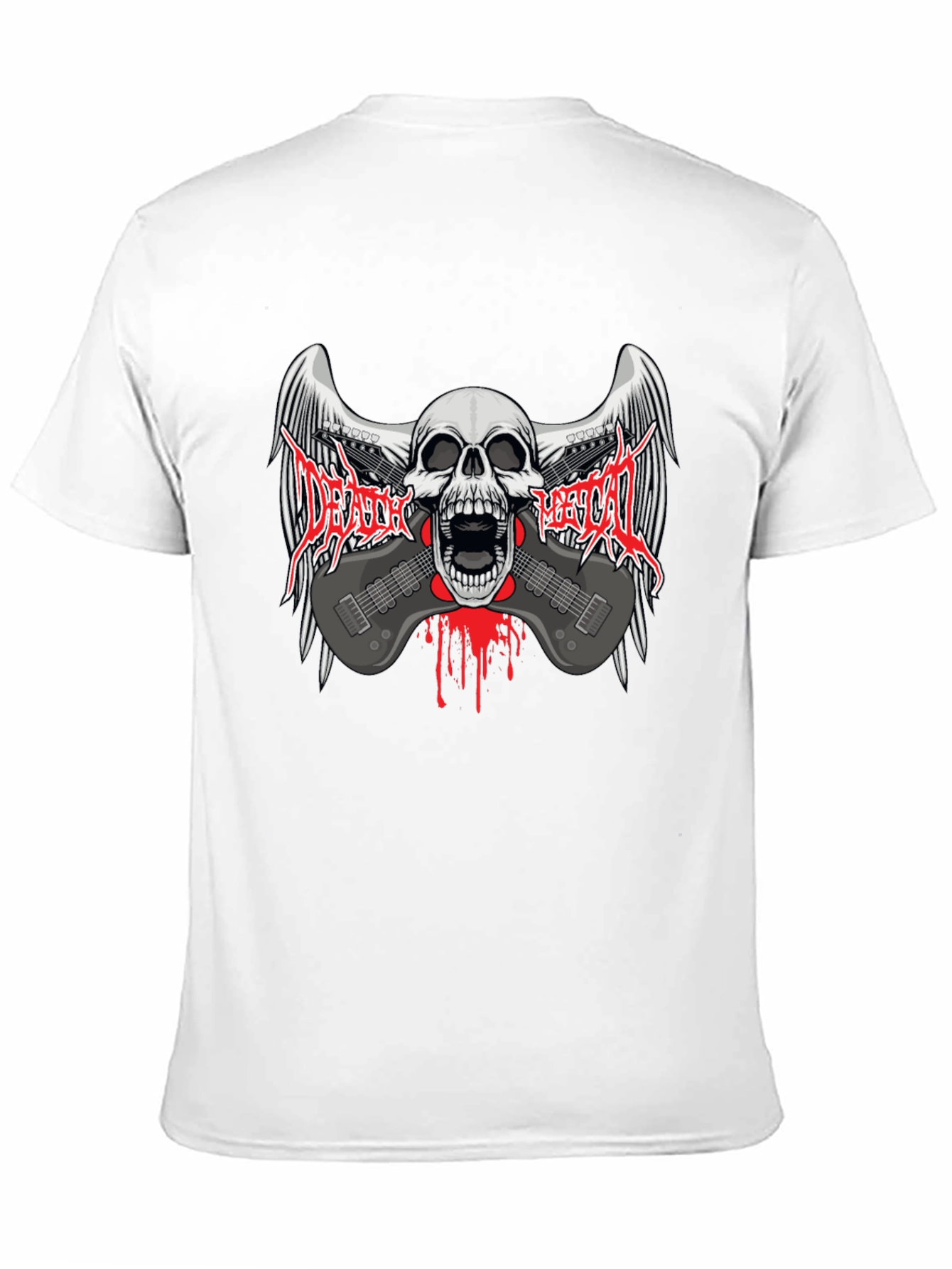 Death Metal Skull & Guitar T-Shirt