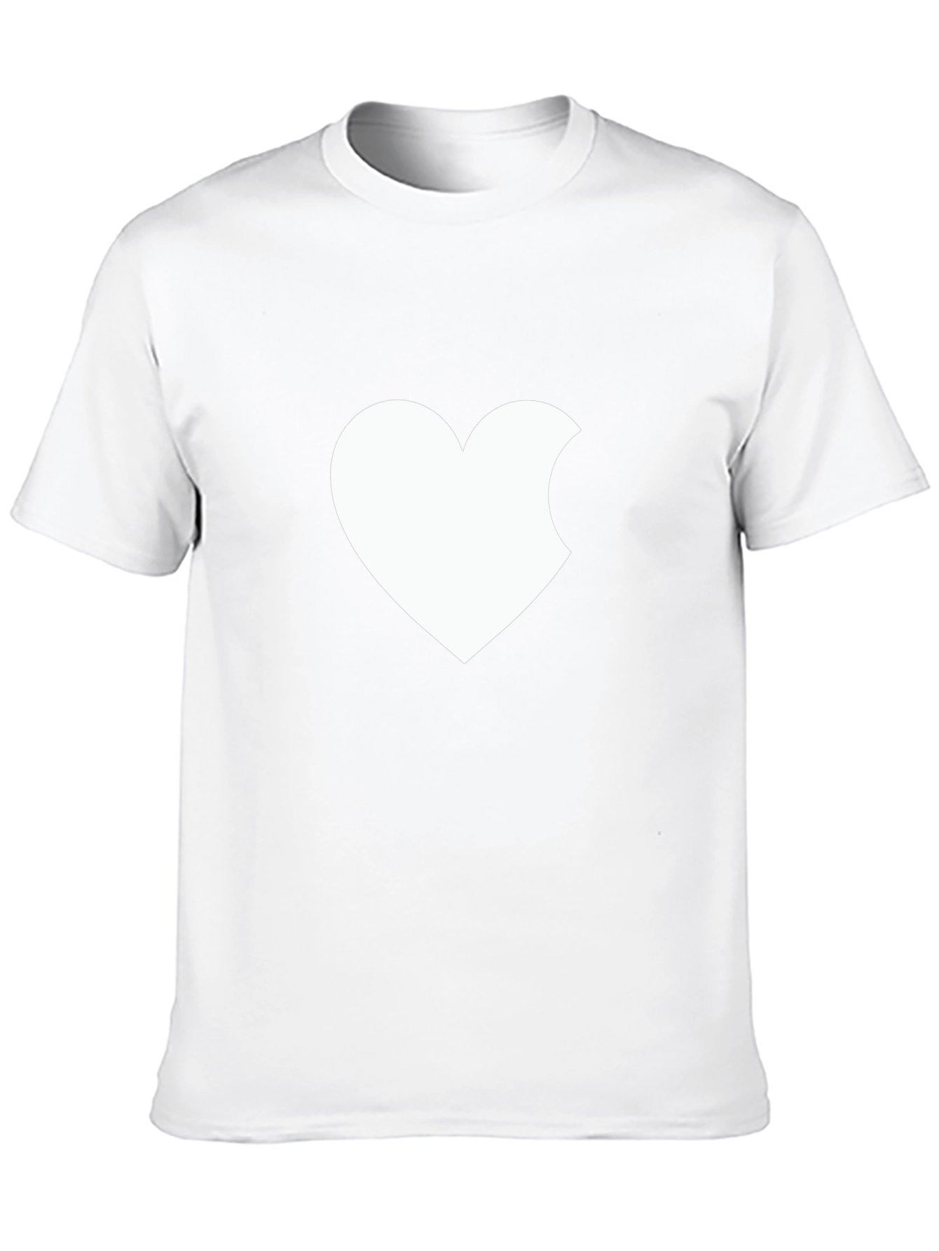 Bitten Heart Graphic T-Shirt - Black Cotton Tee