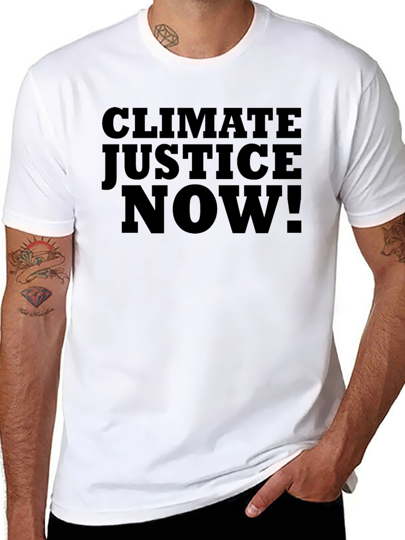 Climate Justice Now! Graphic Tee - Black