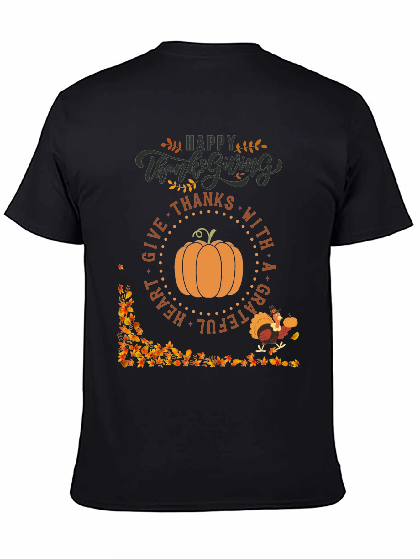 Happy Thanksgiving T-Shirt: Grateful Heart Design