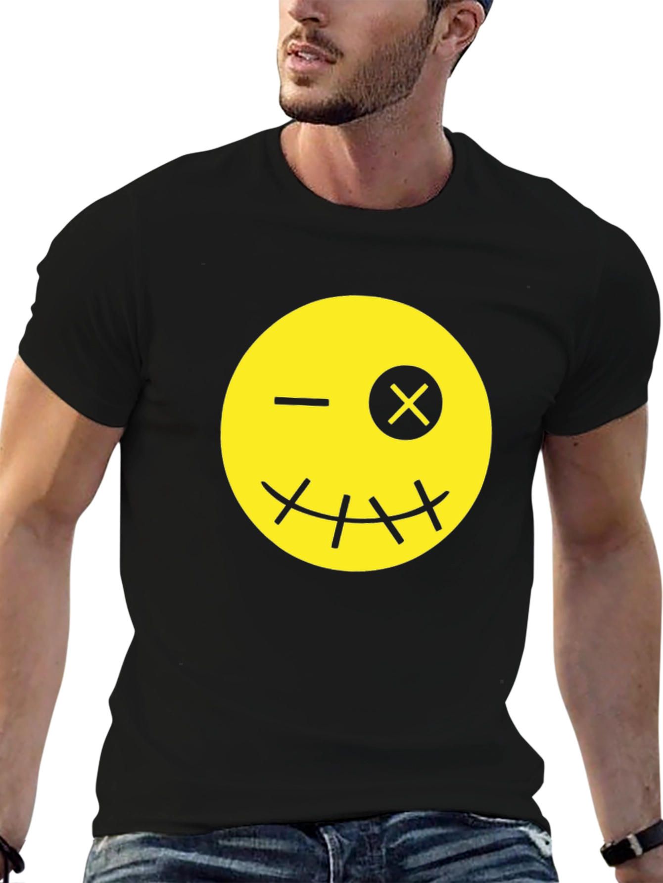 Winking Smiley Face Graphic Tee