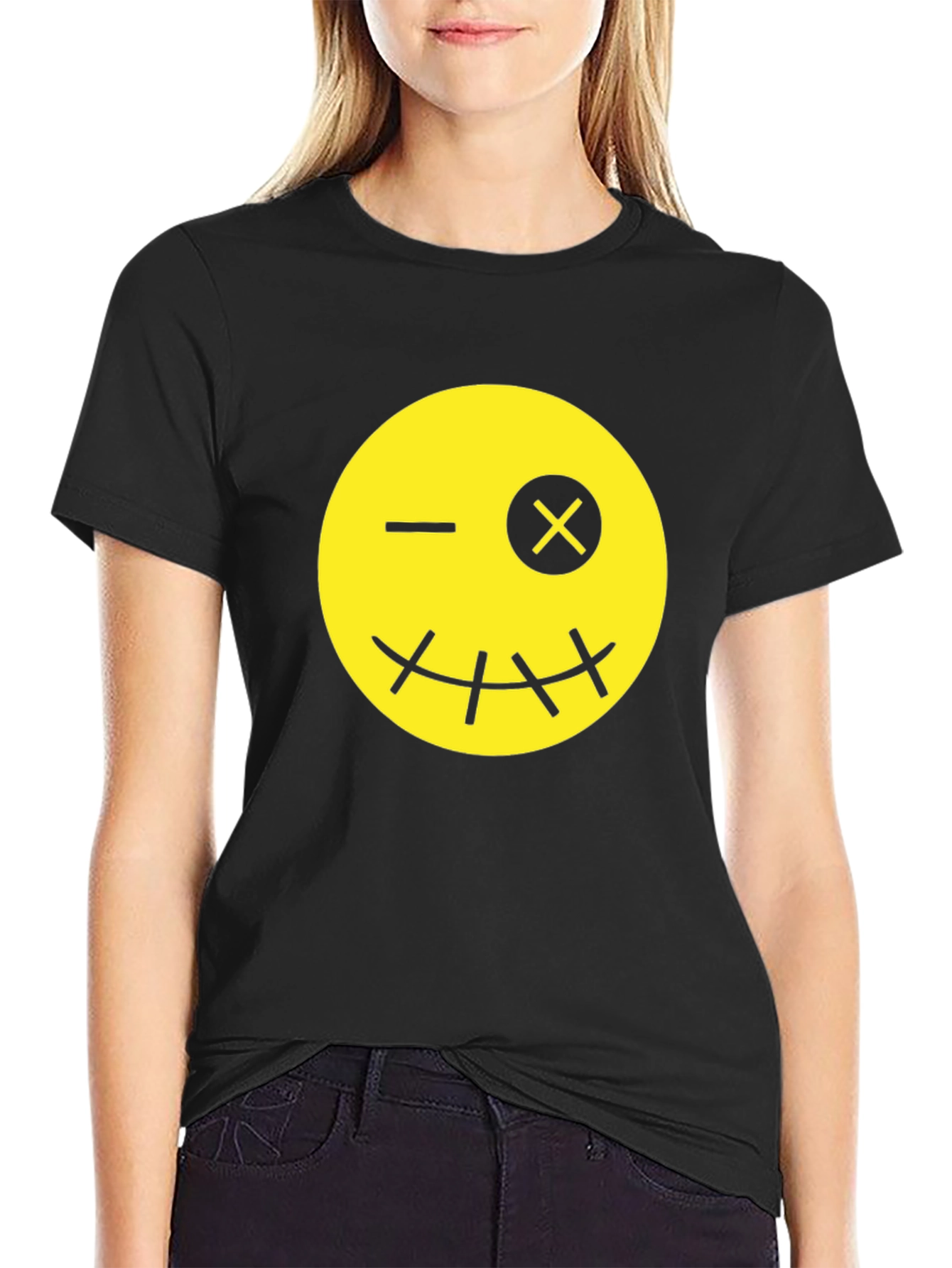 Winking Smiley Face Graphic Tee