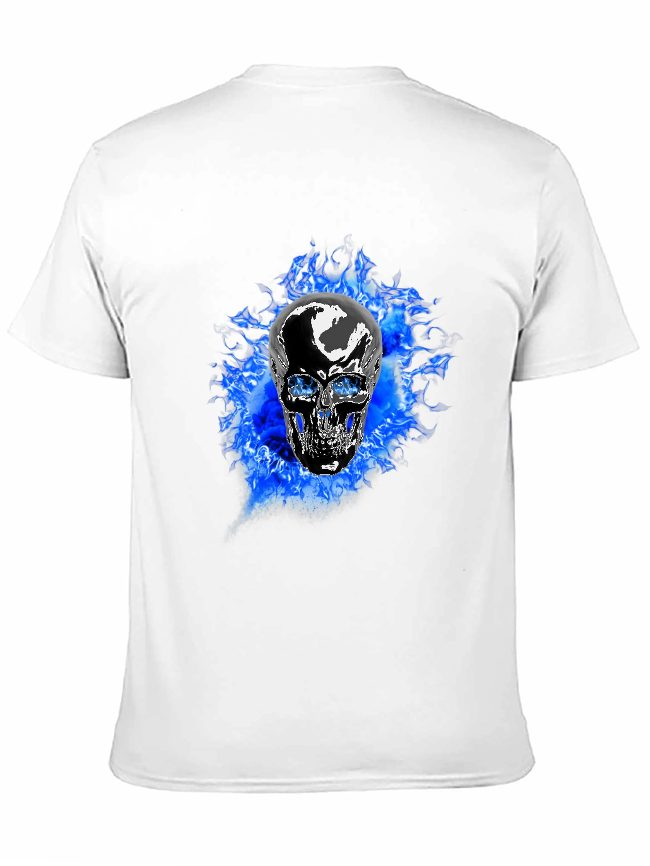 Fiery Skull Graphic T-Shirt