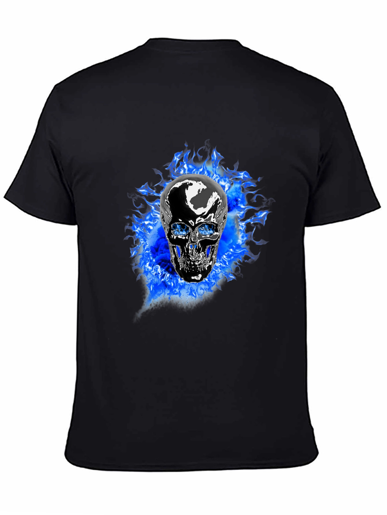 Fiery Skull Graphic T-Shirt
