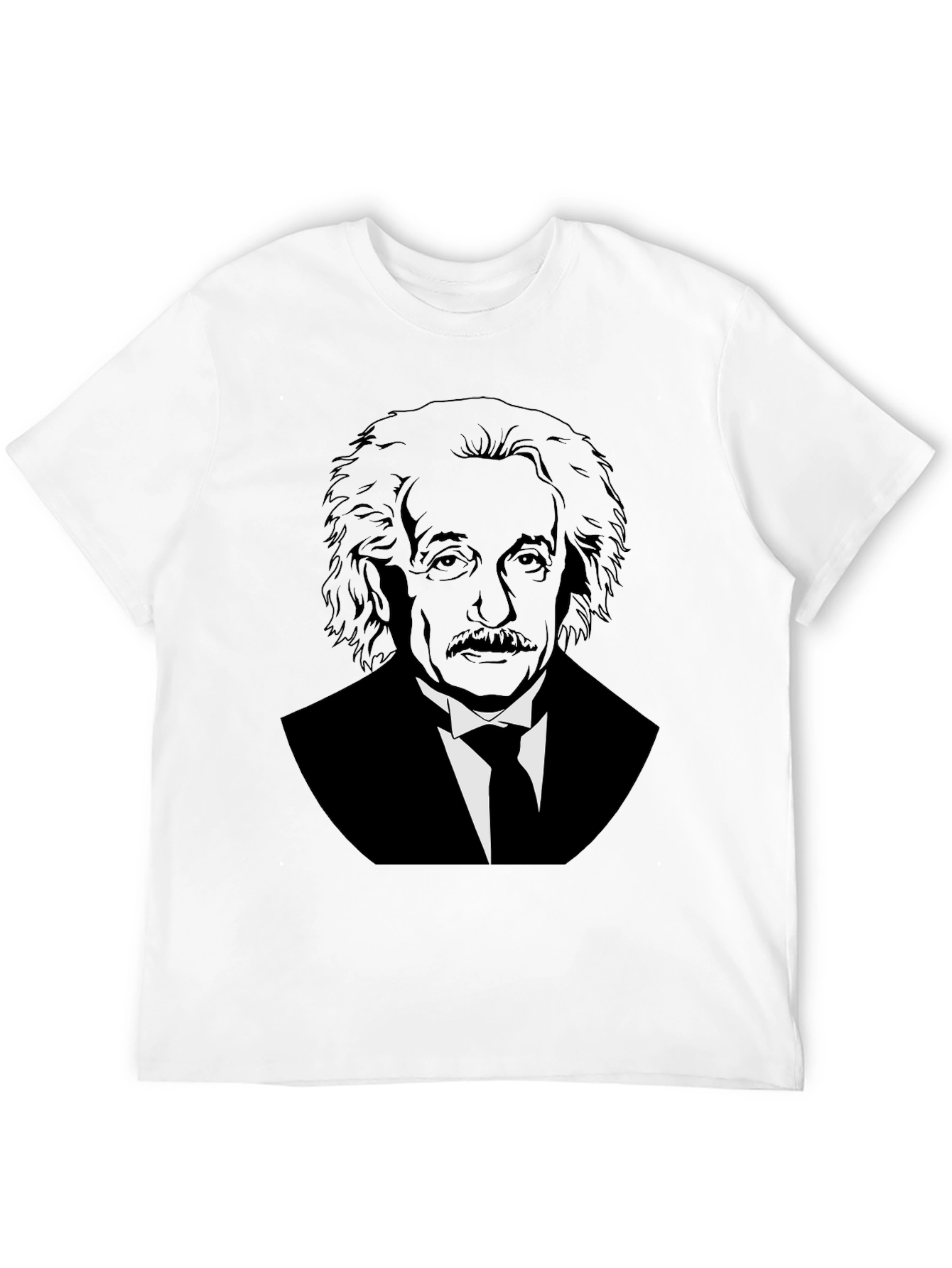 Einstein Graphic Print Black T-Shirt