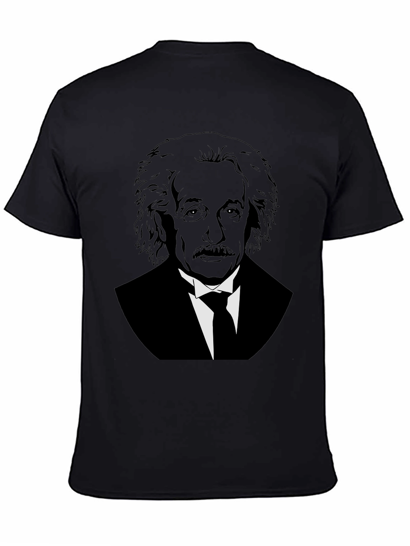 Einstein Graphic Print Black T-Shirt