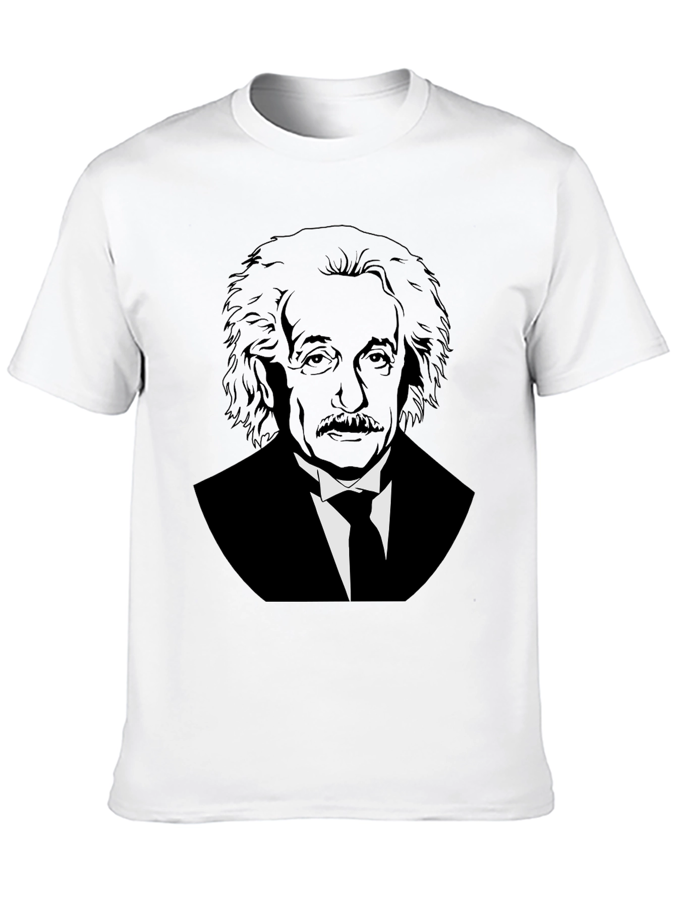Einstein Graphic Print Black T-Shirt
