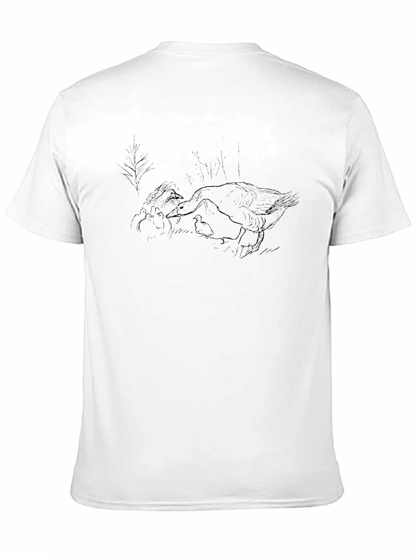 Mens Black Goose Graphic T-Shirt