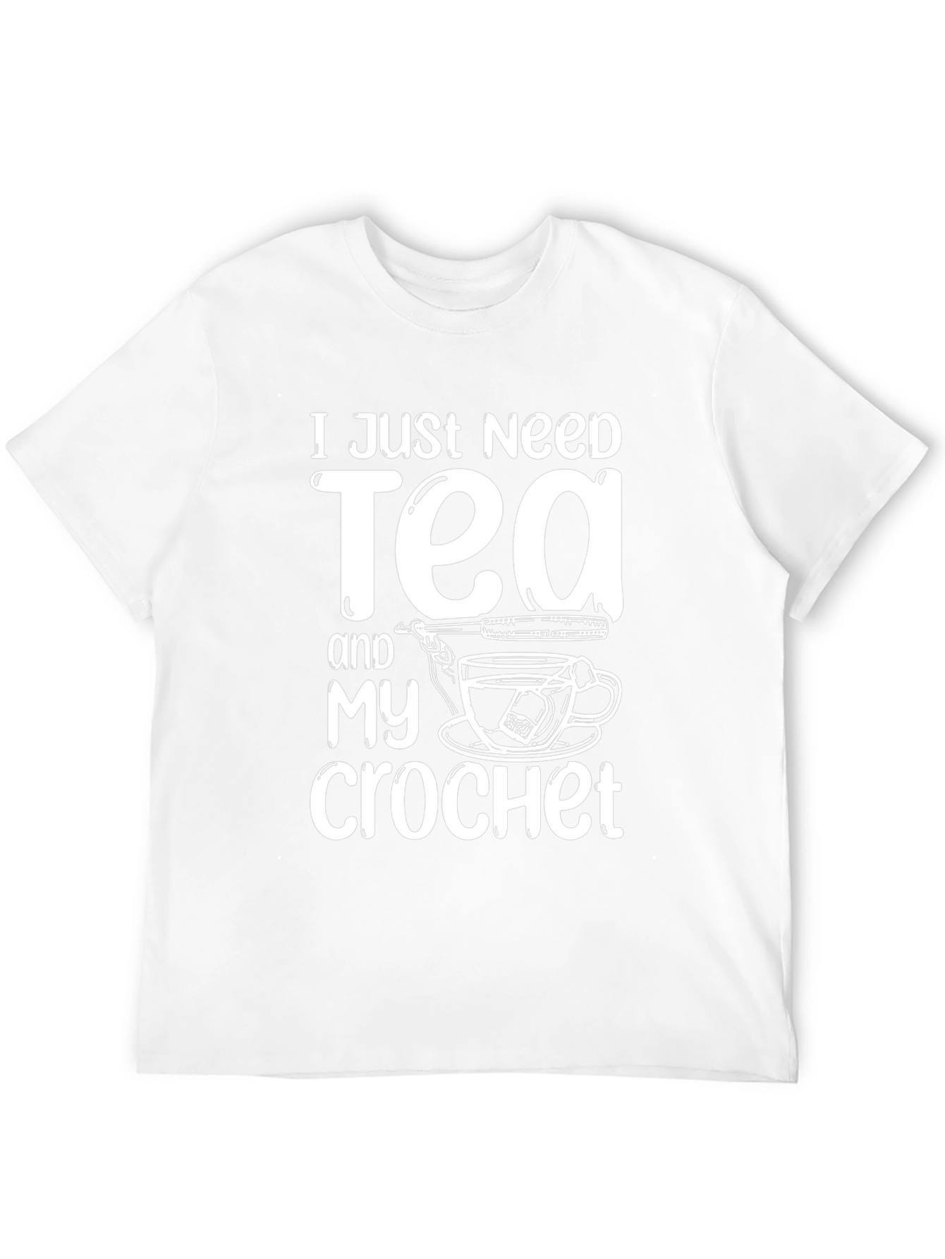 Tea and Crochet T-Shirt - Cozy Hobby Tee