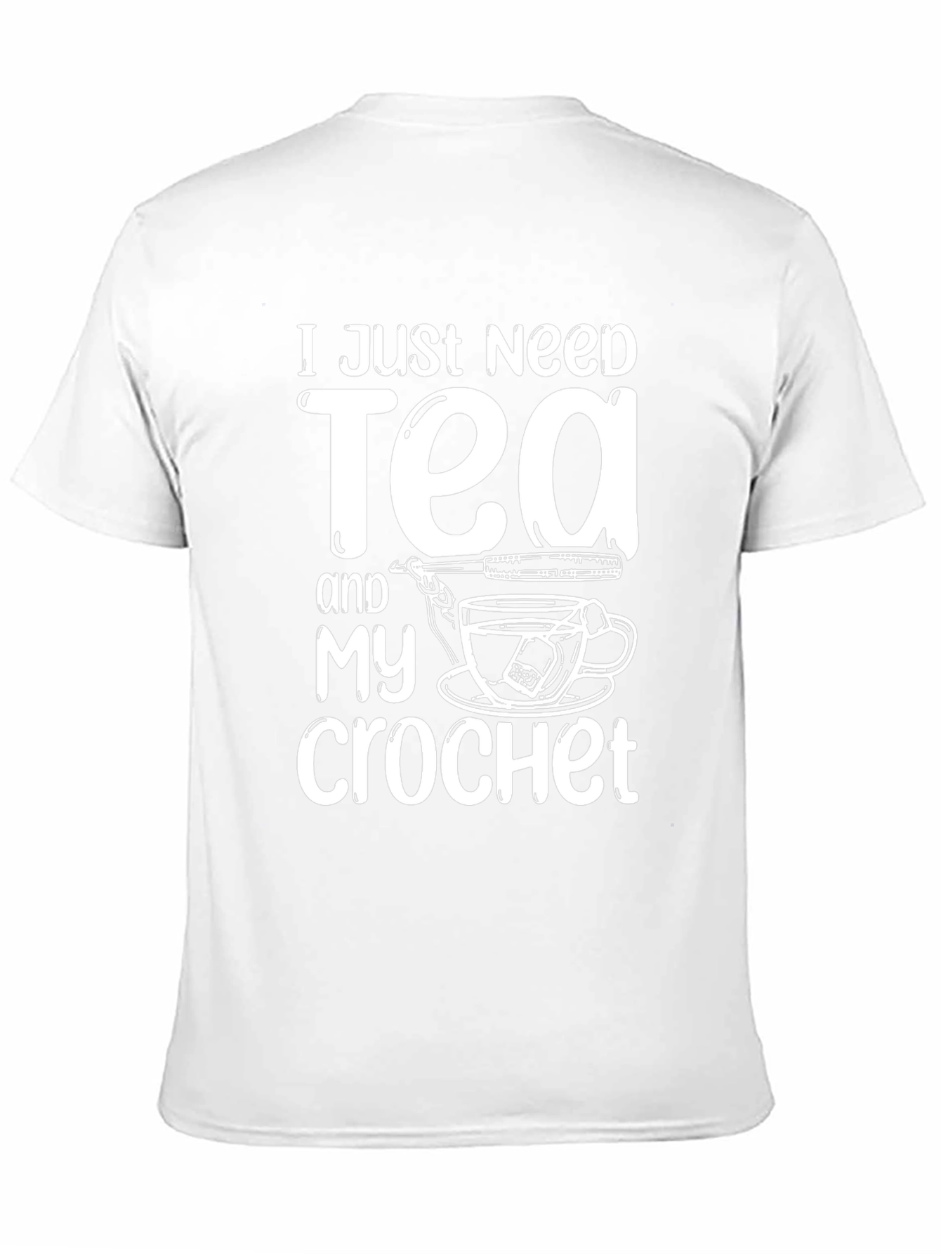 Tea and Crochet T-Shirt - Cozy Hobby Tee