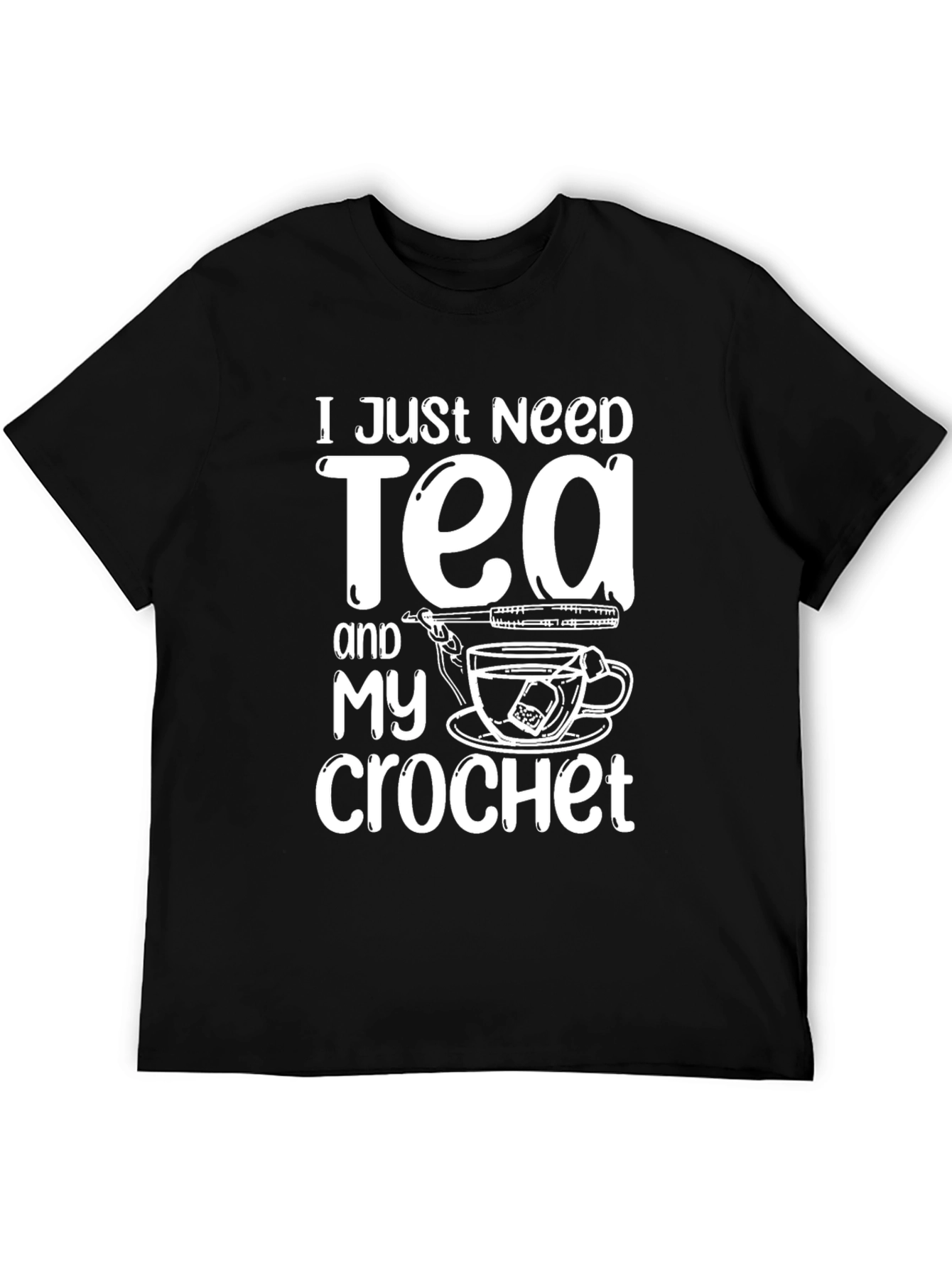 Tea and Crochet T-Shirt - Cozy Hobby Tee