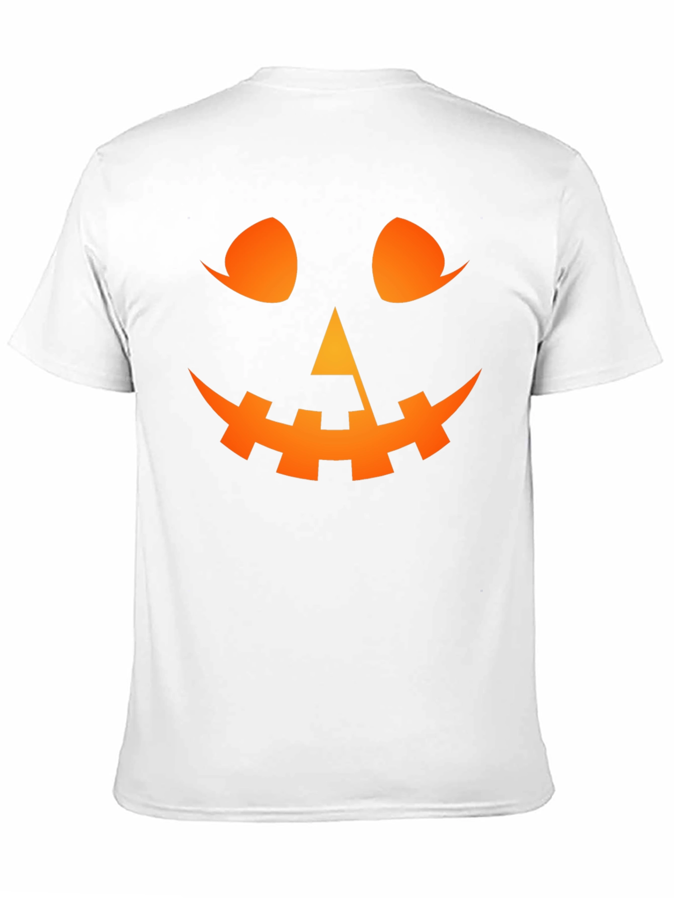 Halloween Pumpkin Face Black T-Shirt