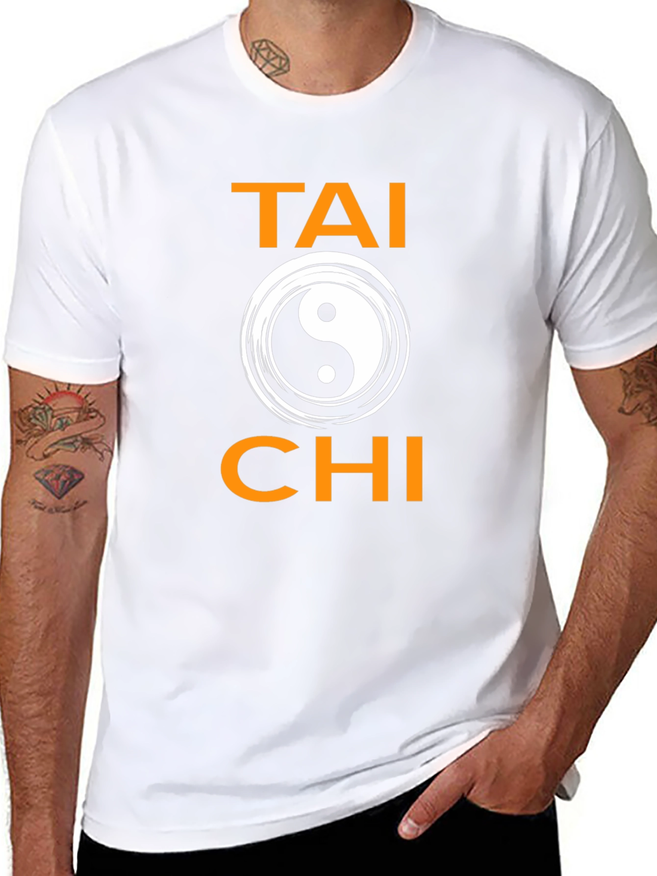 Tai Chi Yin Yang Symbol Graphic T-Shirt