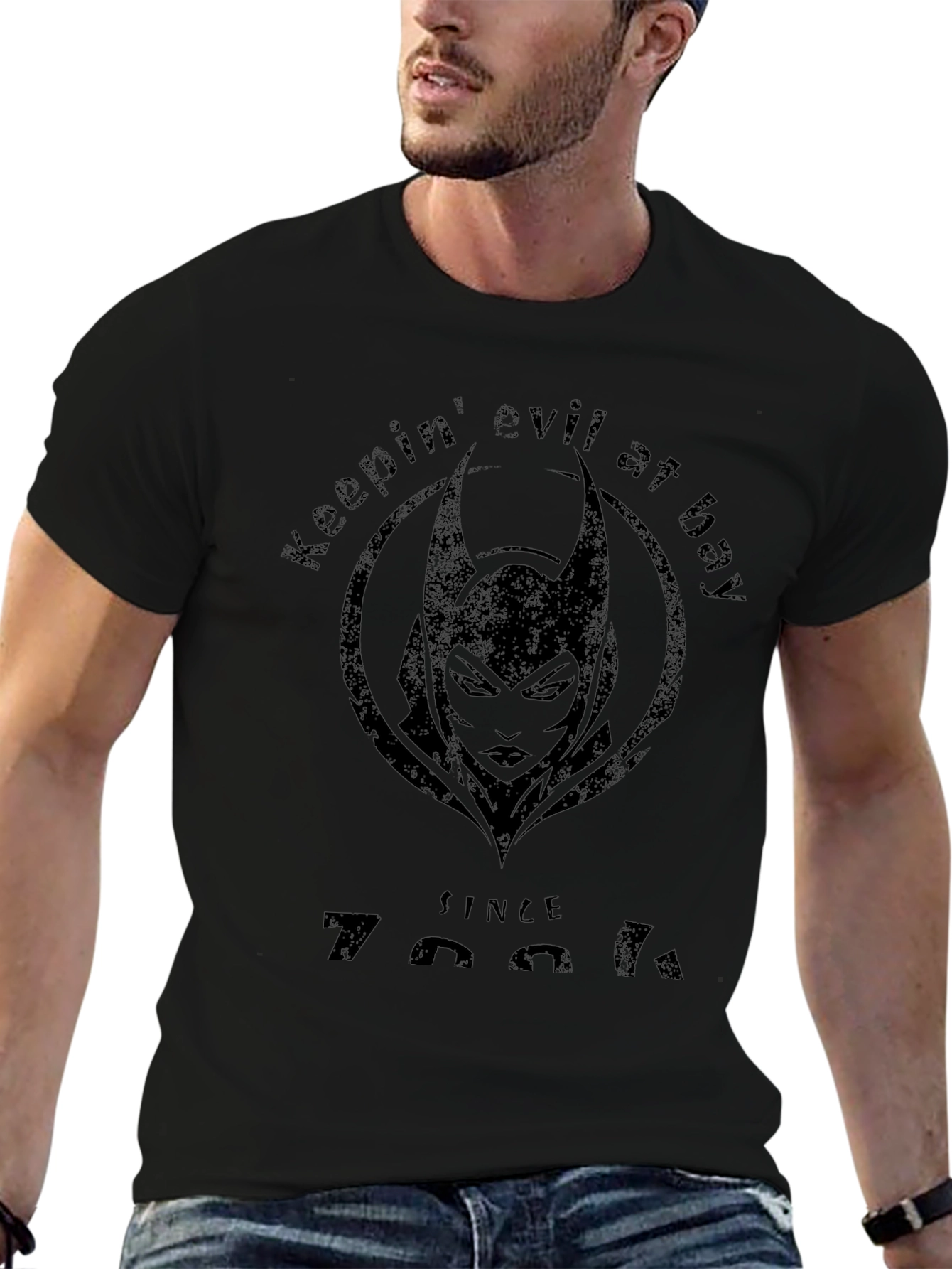 Keepin Evil at Bay T-Shirt - Dark Graphic Tee