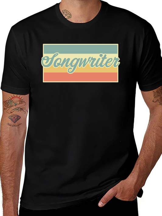 Retro Songwriter T-Shirt - Vintage Style Music Tee