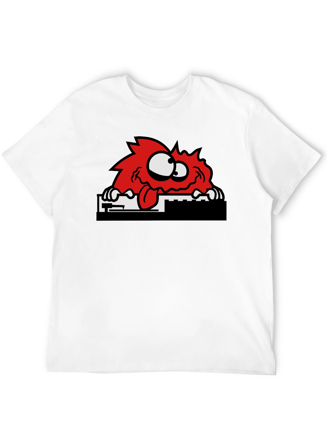 Funny Red Monster Graphic T-Shirt - Unisex Cotton Tee