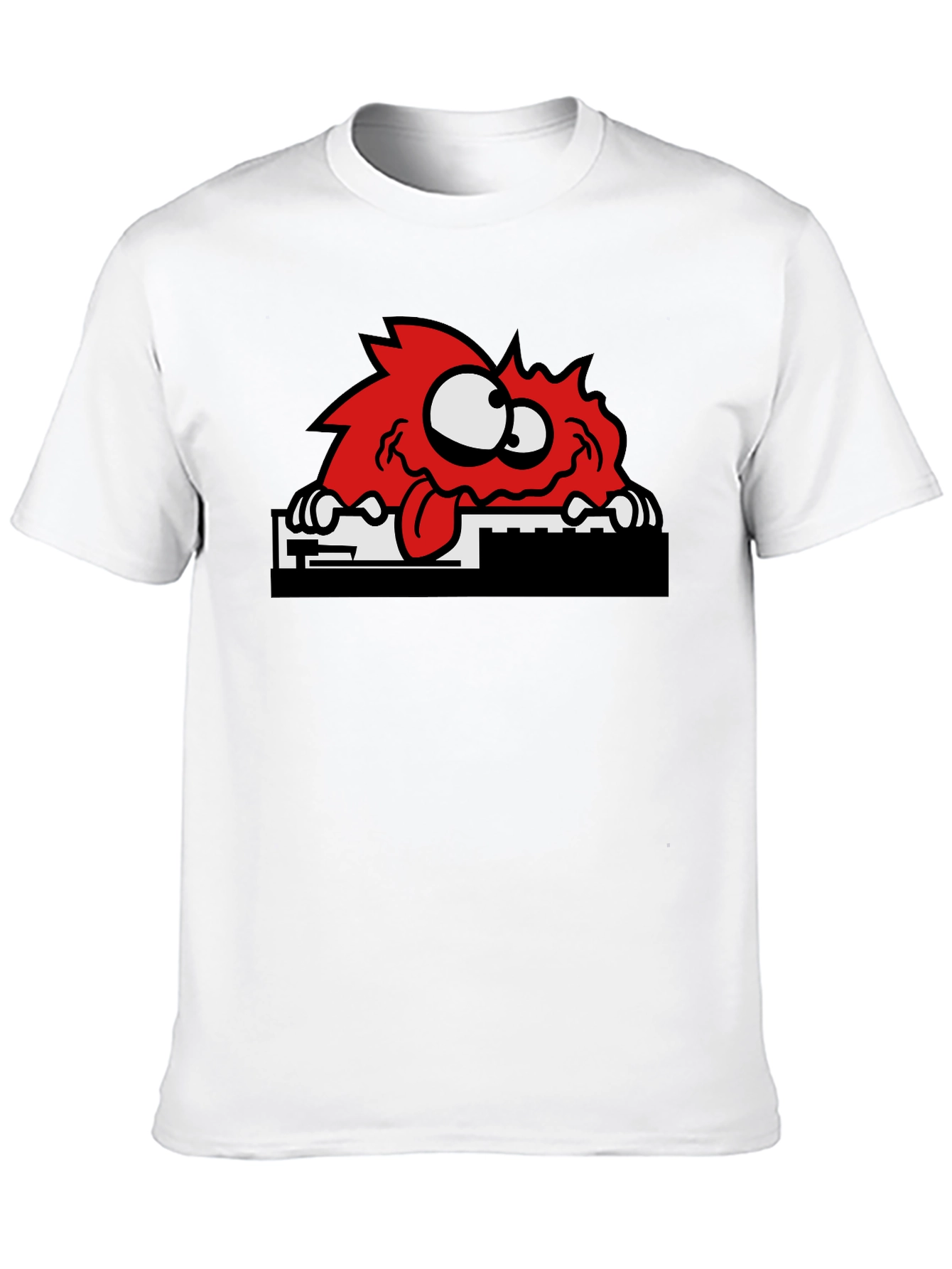 Funny Red Monster Graphic T-Shirt - Unisex Cotton Tee