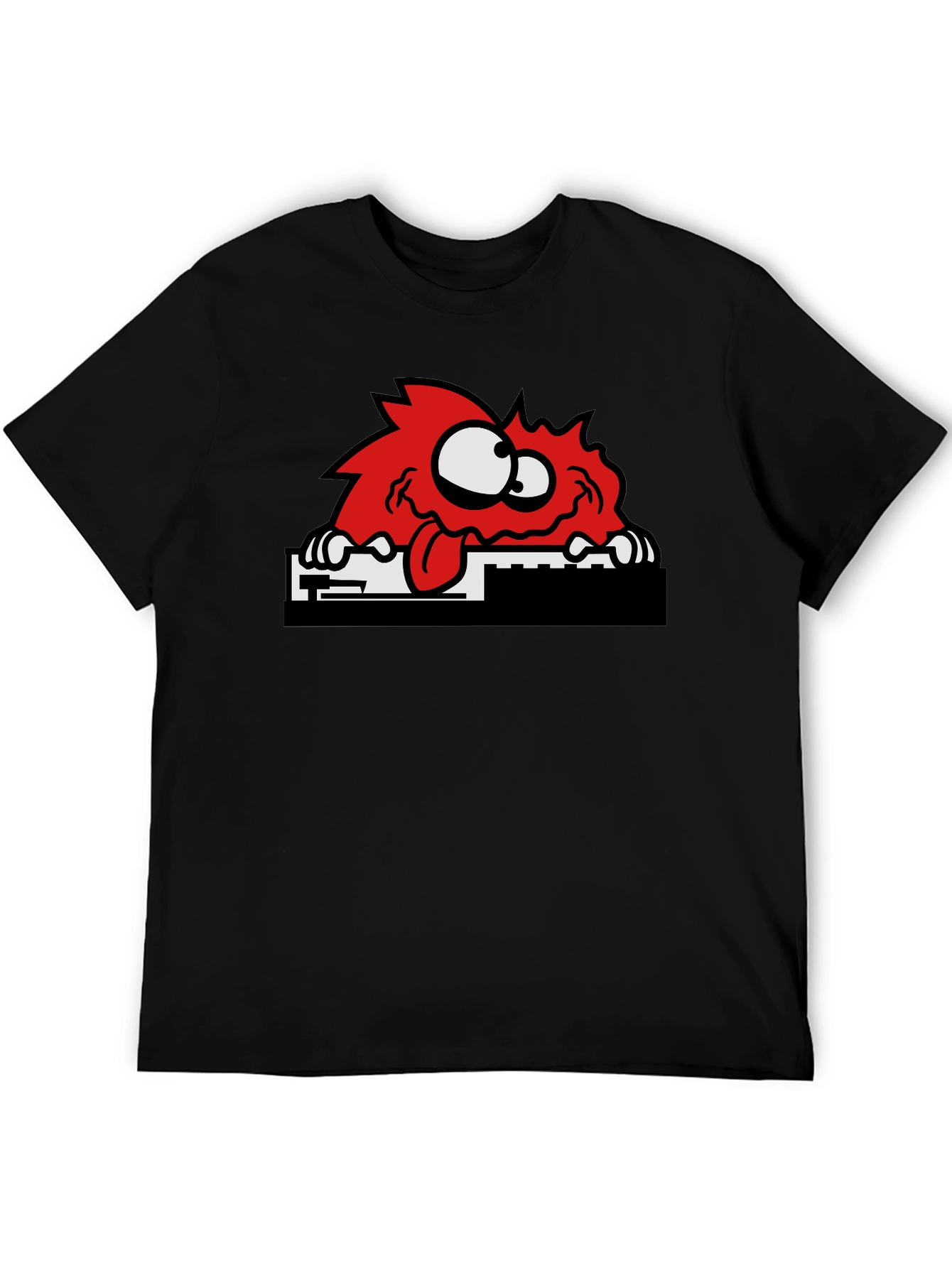 Funny Red Monster Graphic T-Shirt - Unisex Cotton Tee