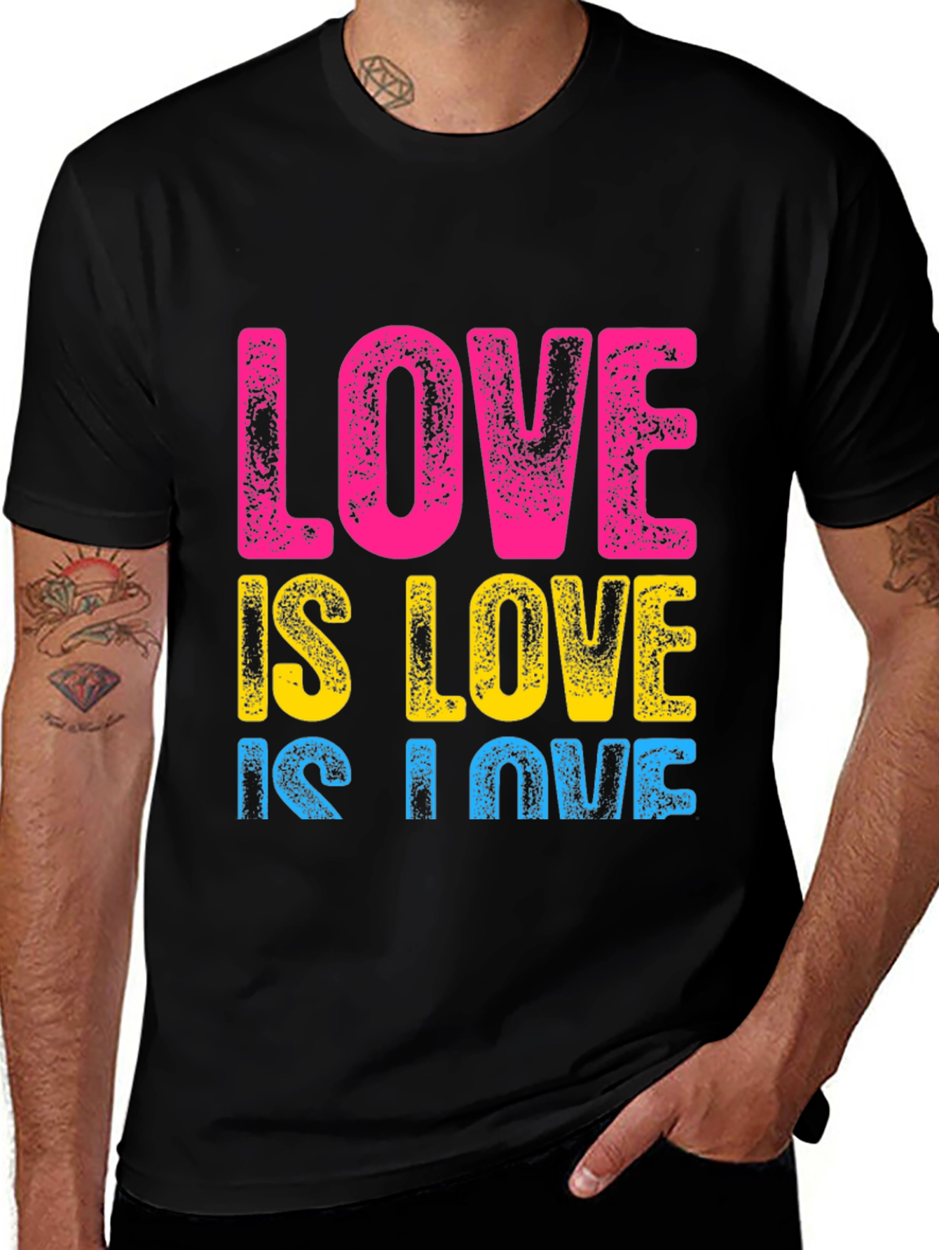 Love is Love Graphic T-Shirt - Pride LGBTQ+ Equality