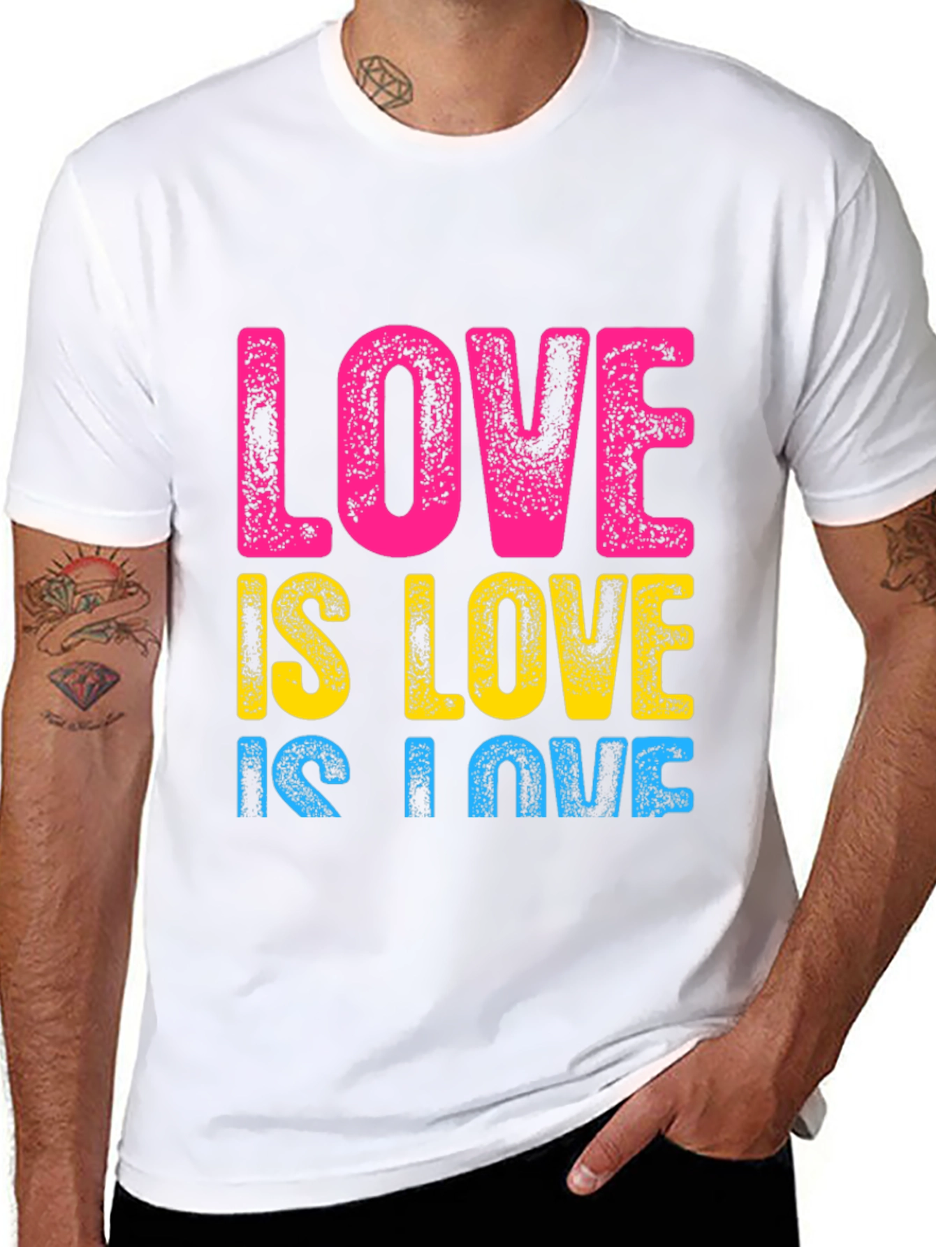 Love is Love Graphic T-Shirt - Pride LGBTQ+ Equality