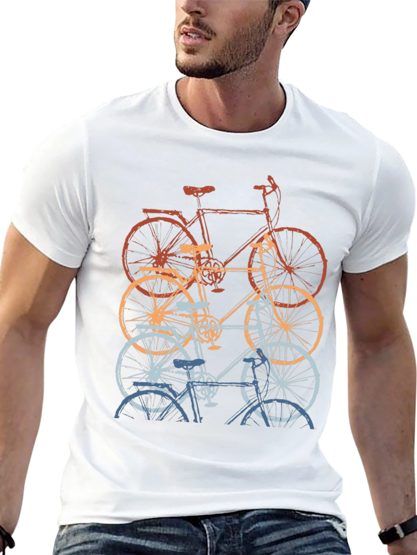 Retro Bicycle T-Shirt - Stylish Cycling Tee