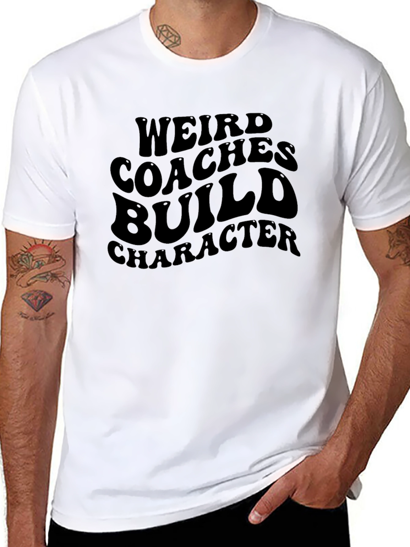 Weird Coaches Build Character Graphic Tee