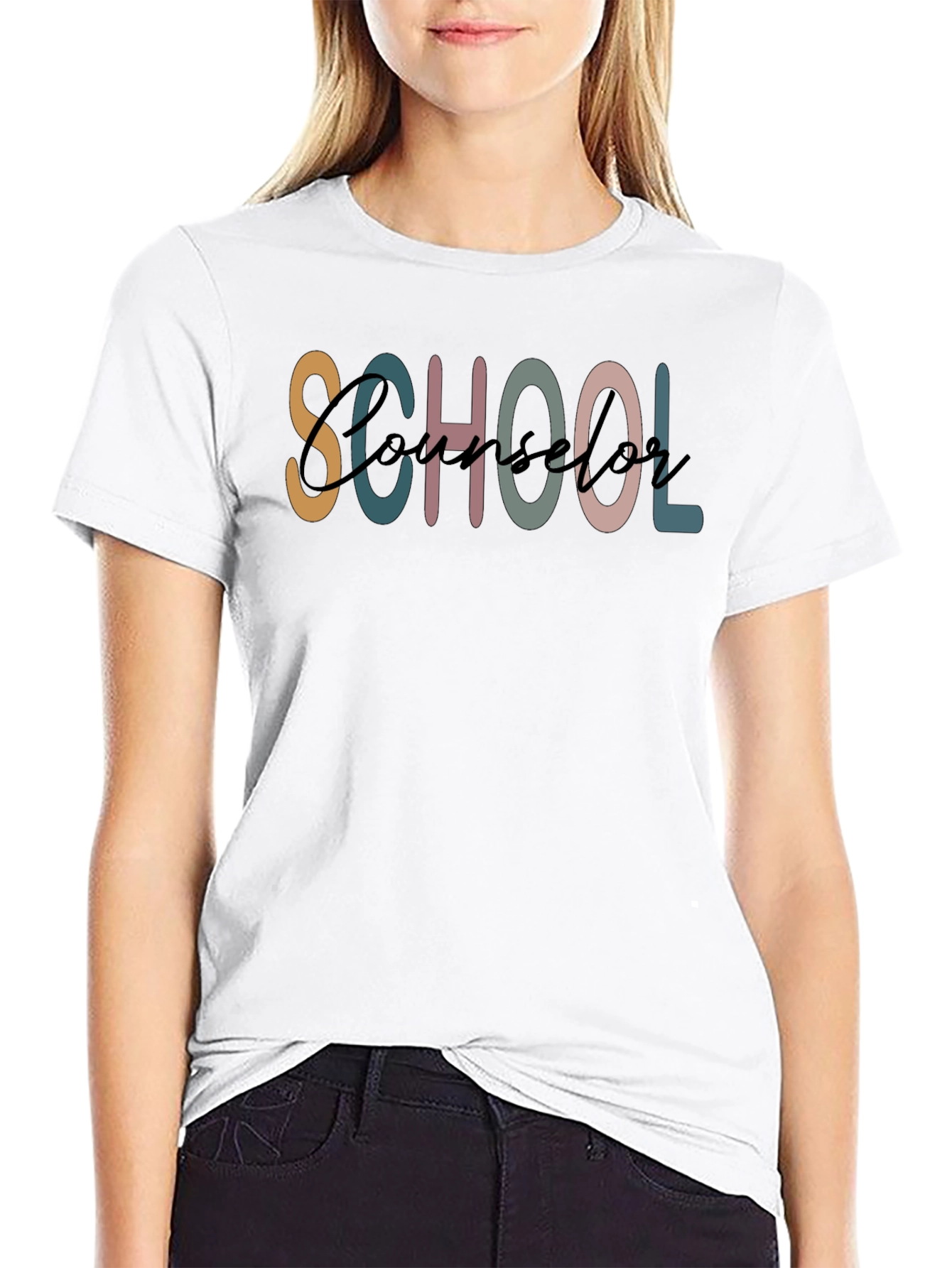 School Counselor Graphic Tee - Black