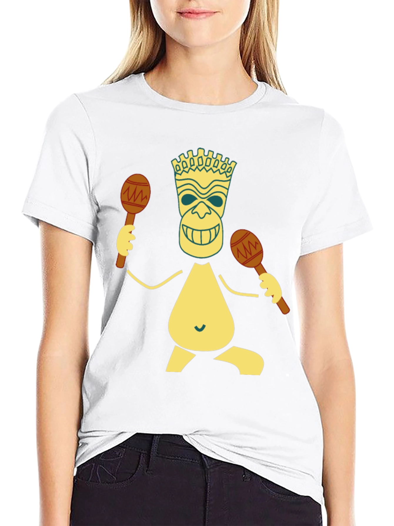 Tiki Man Maracas Graphic Tee