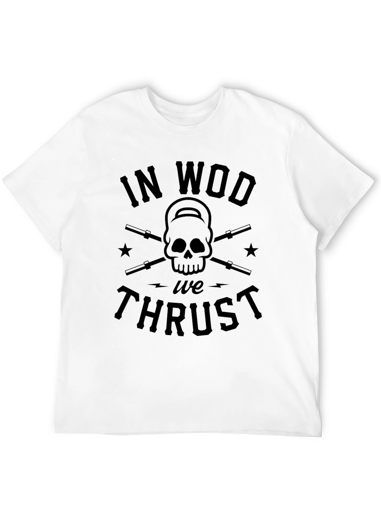 In WOD We Thrust Black T-Shirt - Crossfit