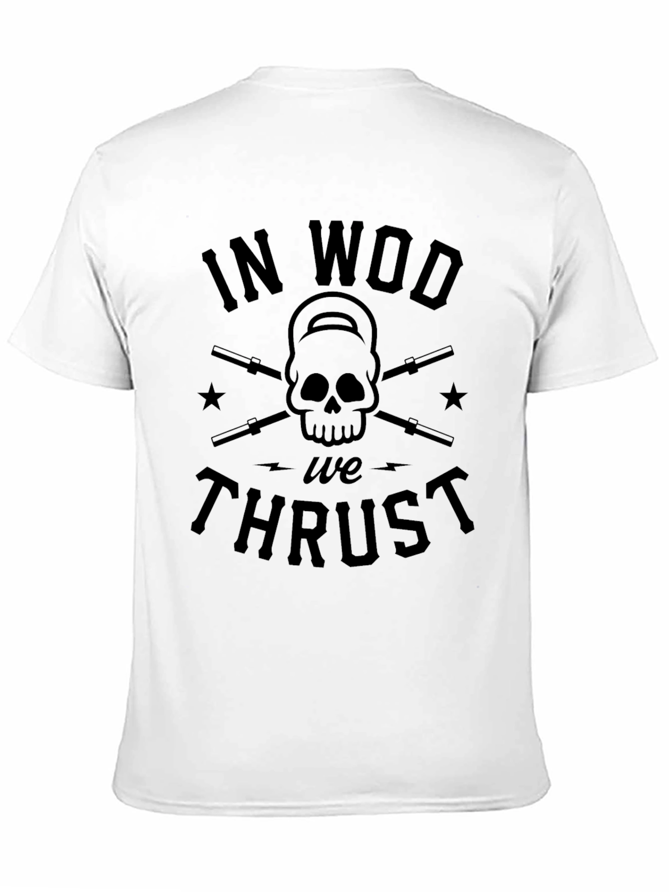 In WOD We Thrust Black T-Shirt - Crossfit