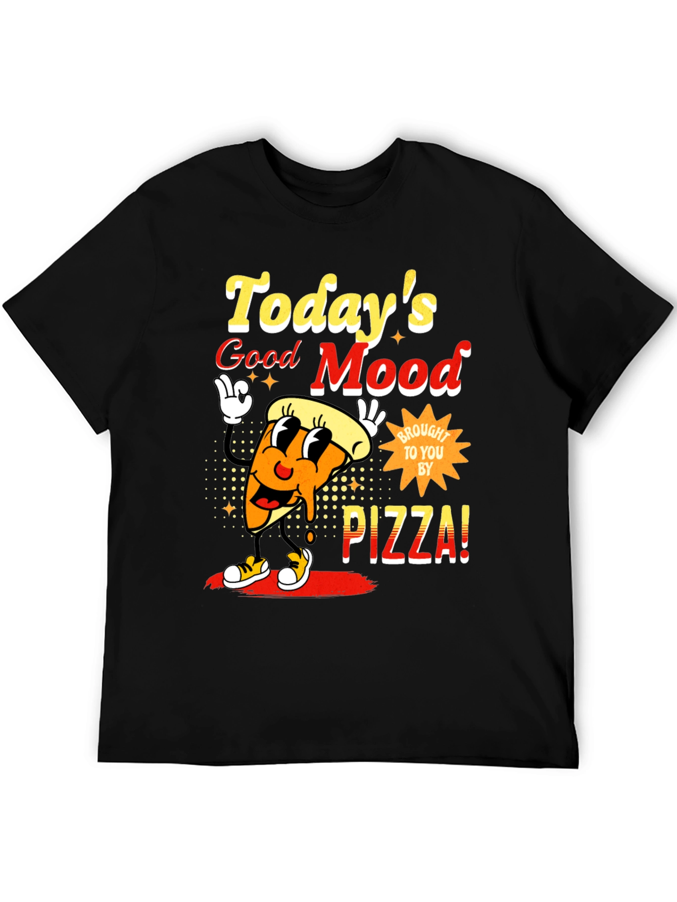 Todays Good Mood Pizza Graphic Tee