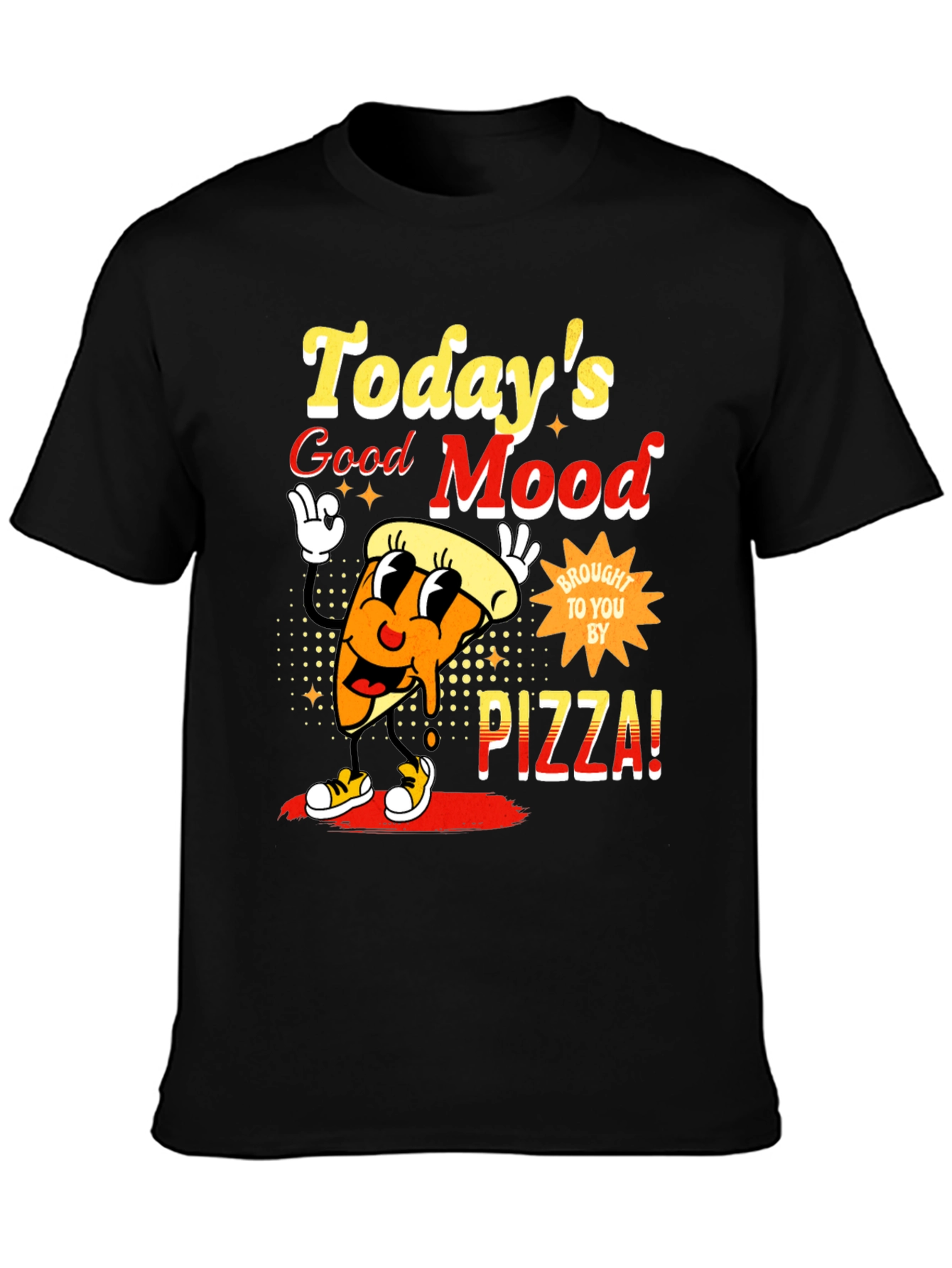 Todays Good Mood Pizza Graphic Tee