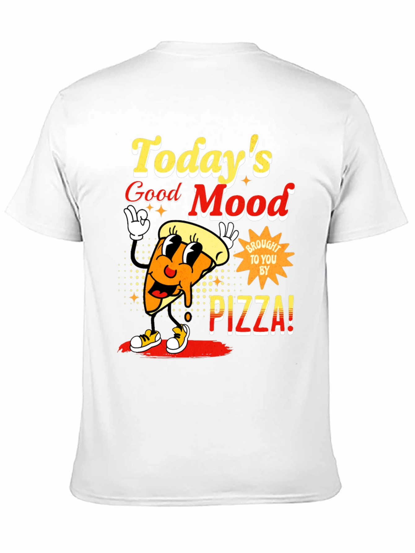 Todays Good Mood Pizza Graphic Tee