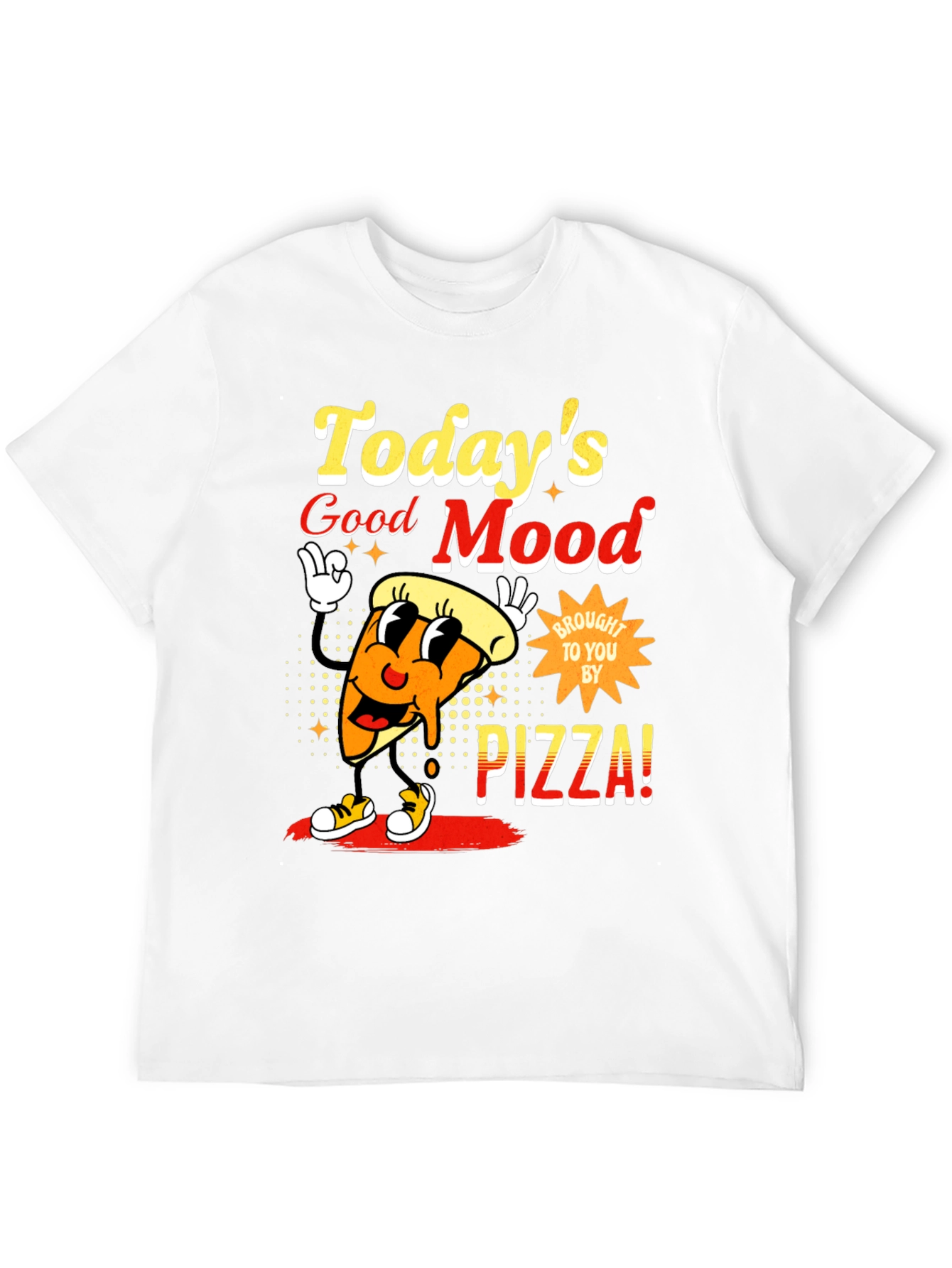 Todays Good Mood Pizza Graphic Tee