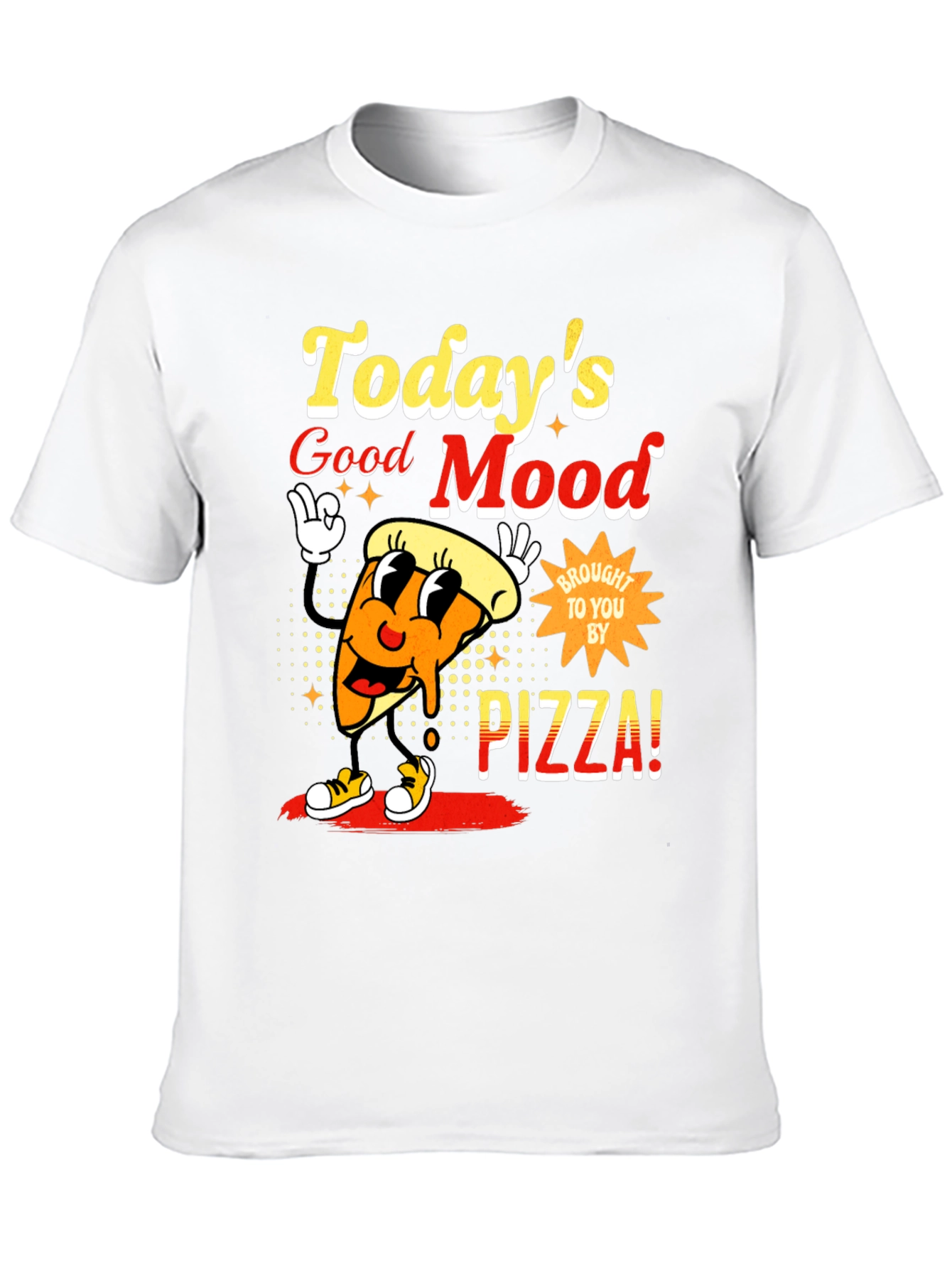 Todays Good Mood Pizza Graphic Tee