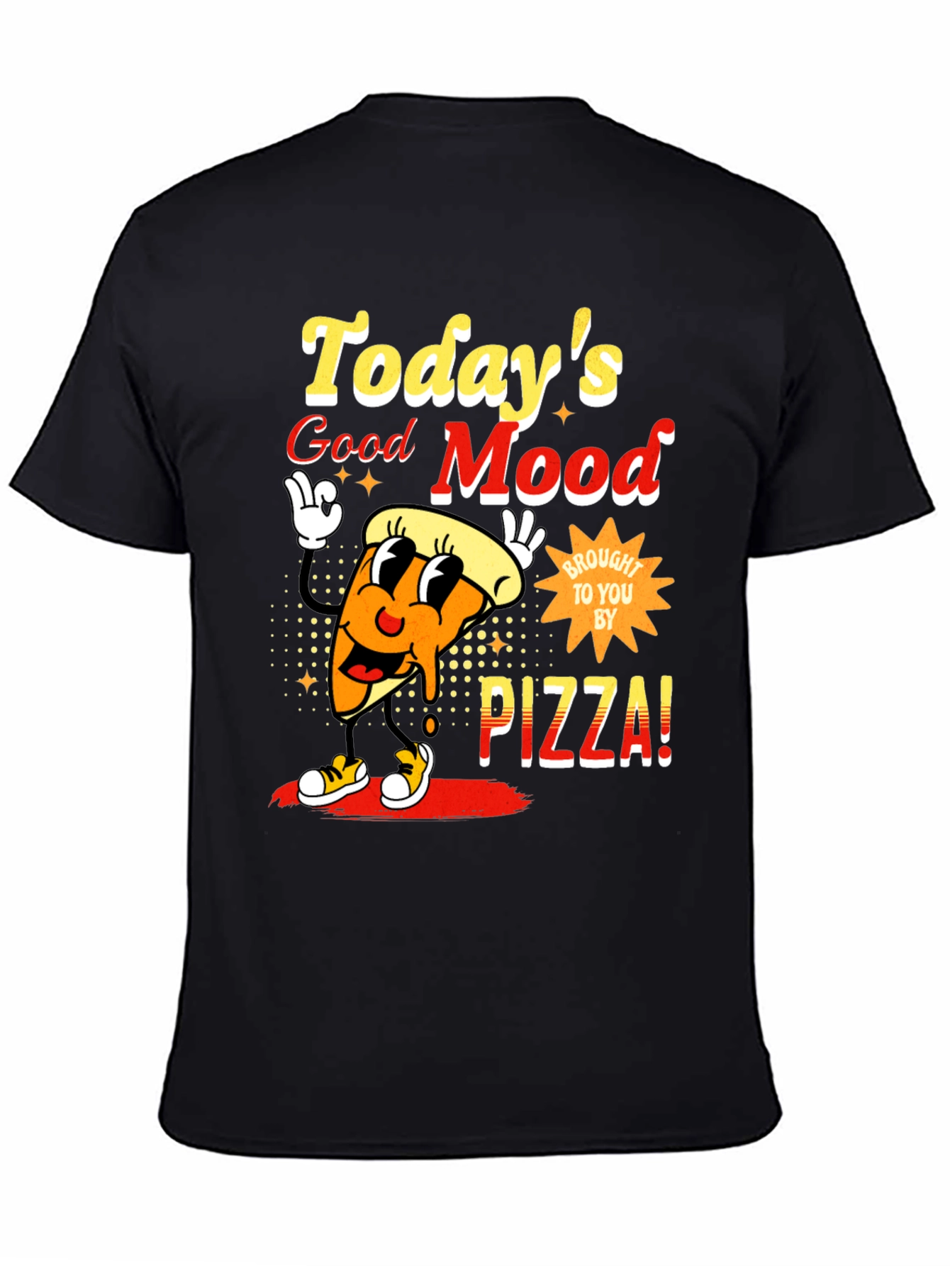 Todays Good Mood Pizza Graphic Tee