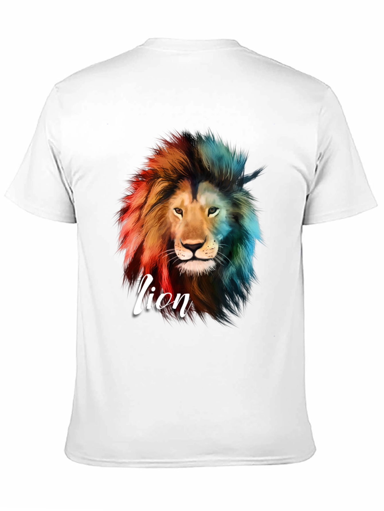 Lion Graphic Print T-Shirt - Bold Statement Tee