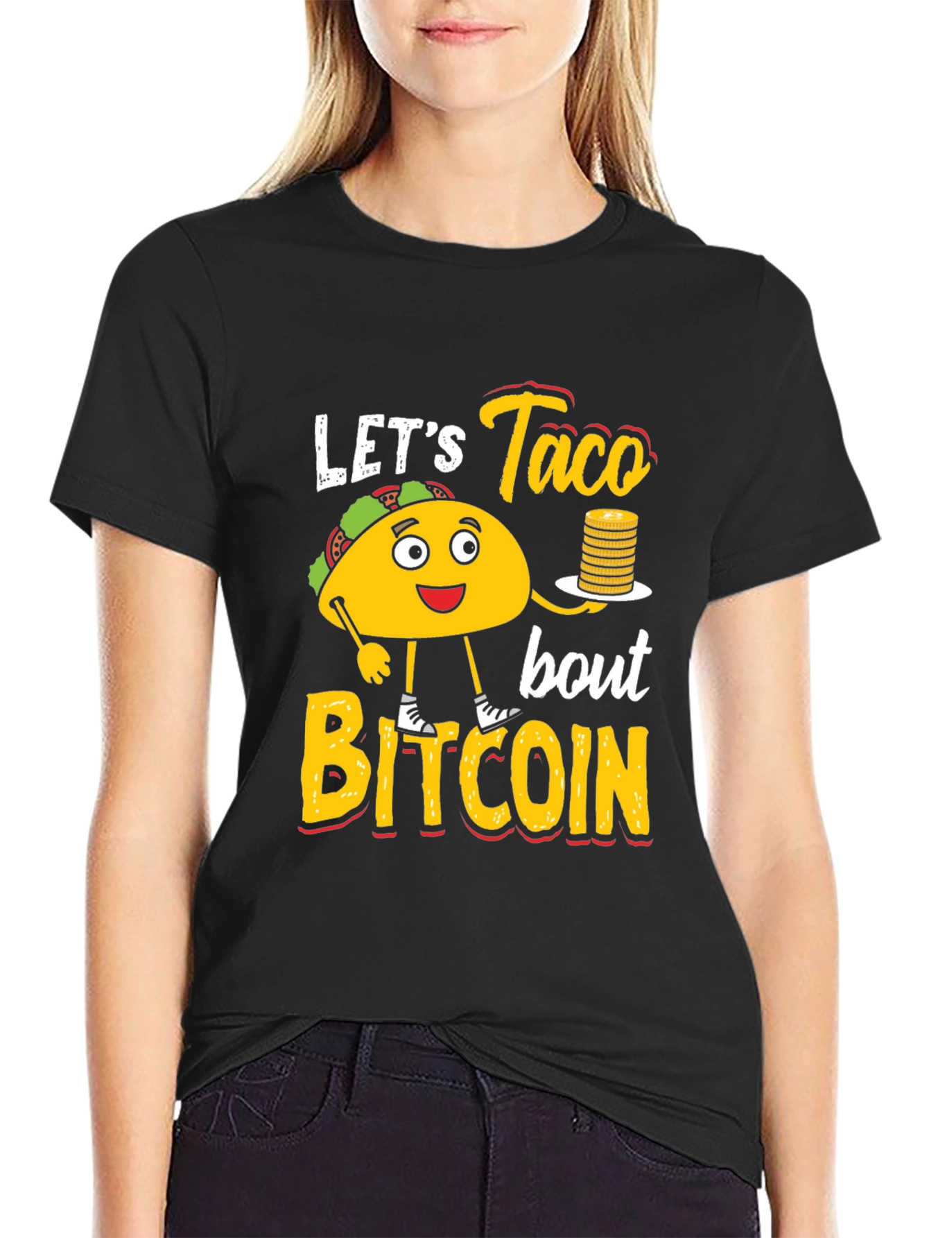 Lets Taco Bout Bitcoin Graphic Tee