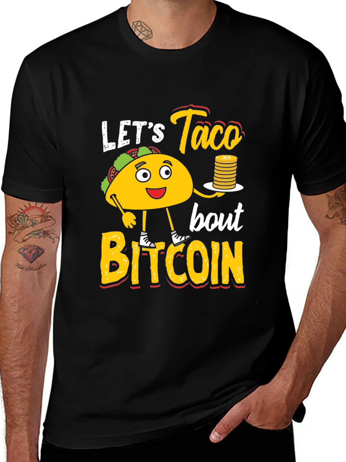 Lets Taco Bout Bitcoin Graphic Tee