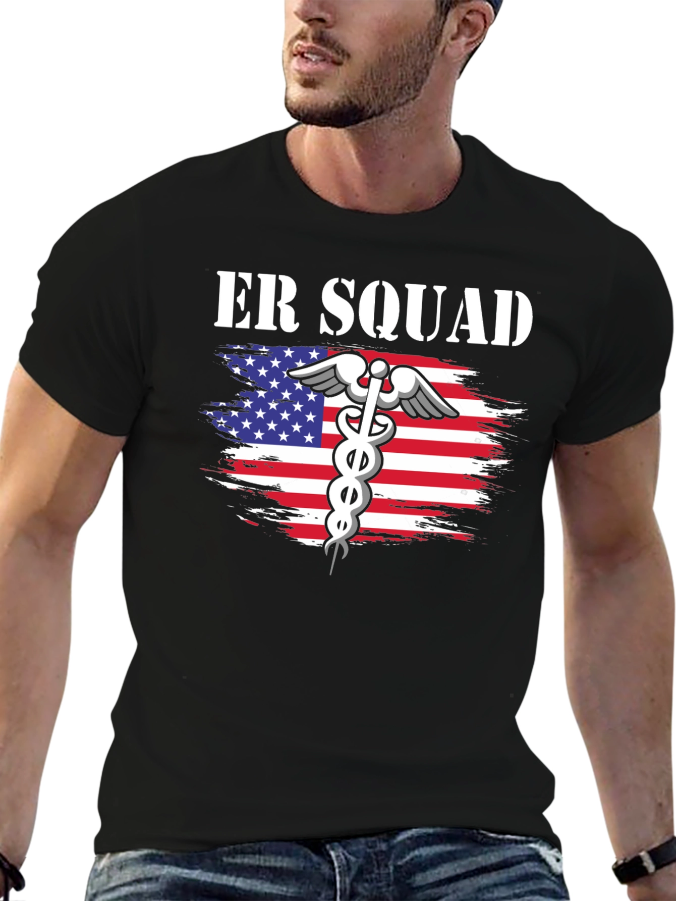 ER Squad American Flag T-Shirt