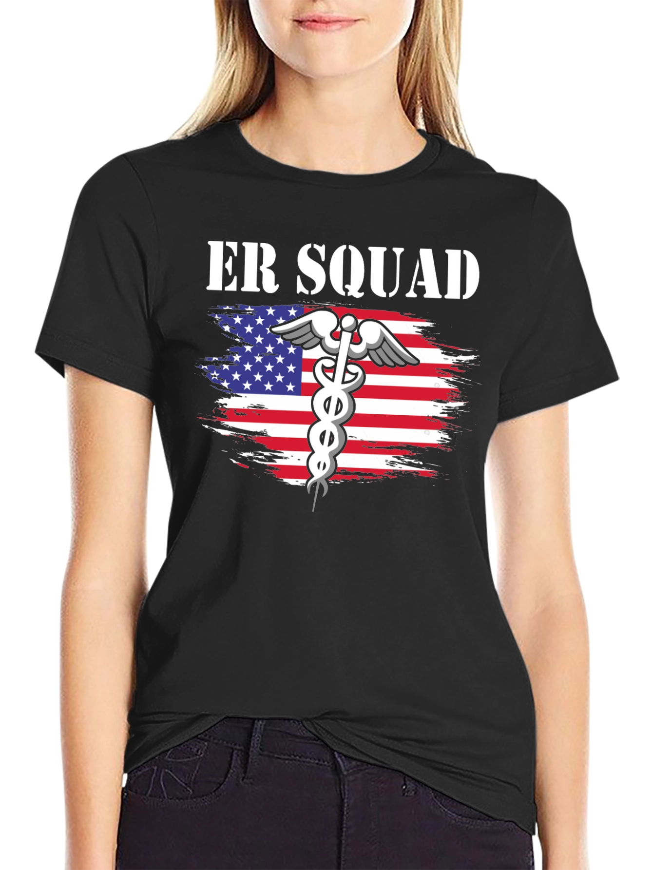 ER Squad American Flag T-Shirt