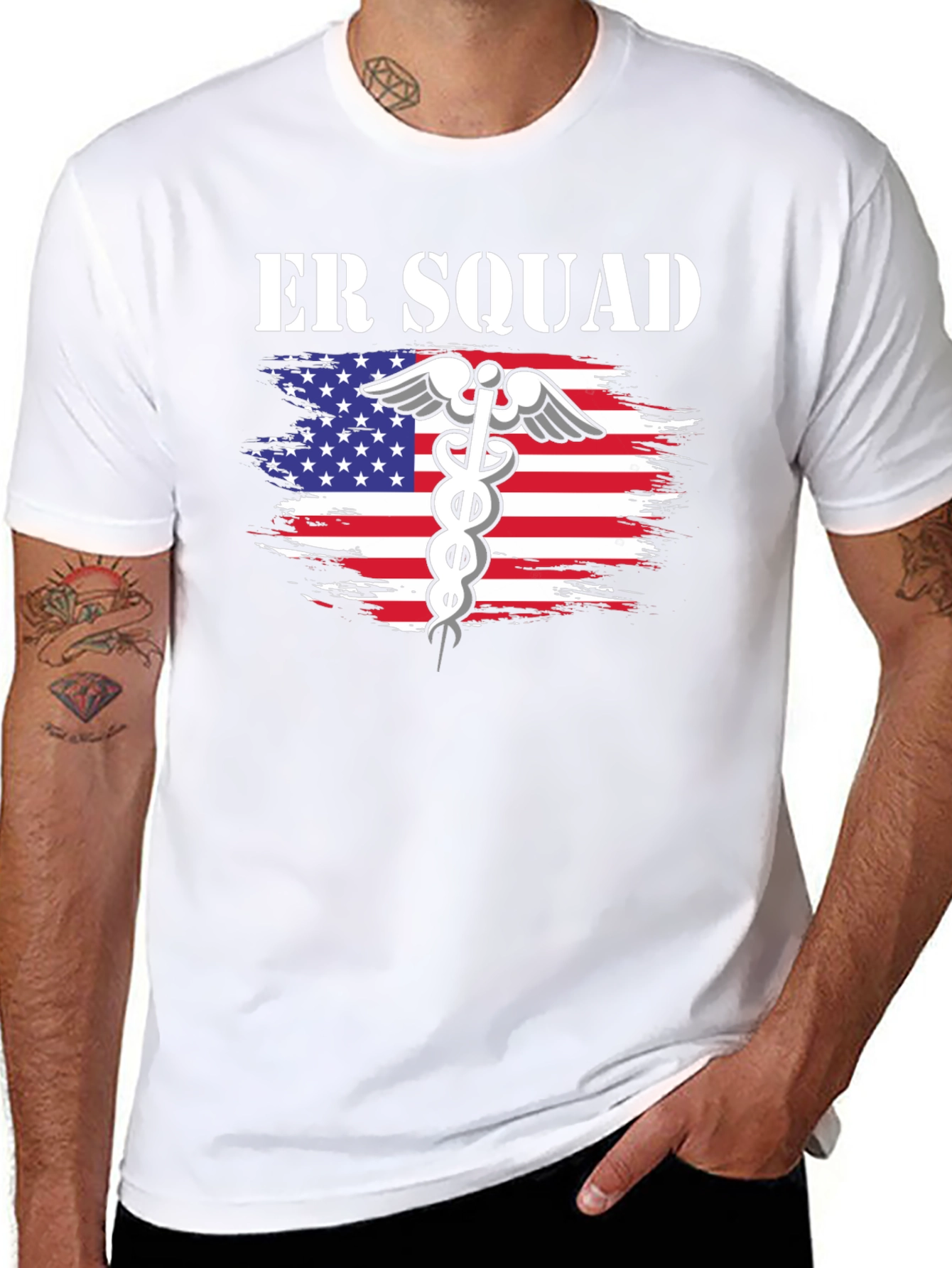 ER Squad American Flag T-Shirt