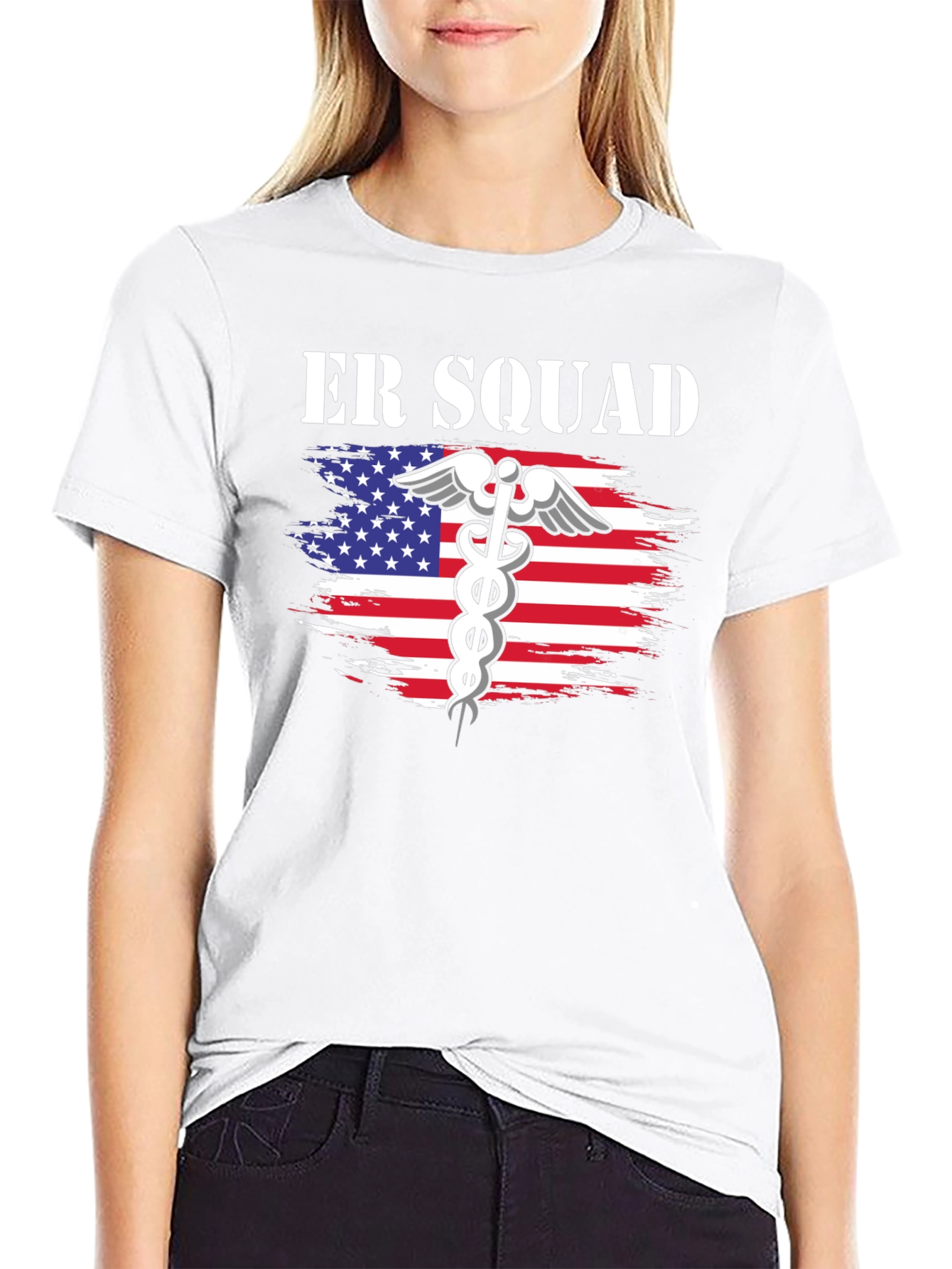 ER Squad American Flag T-Shirt