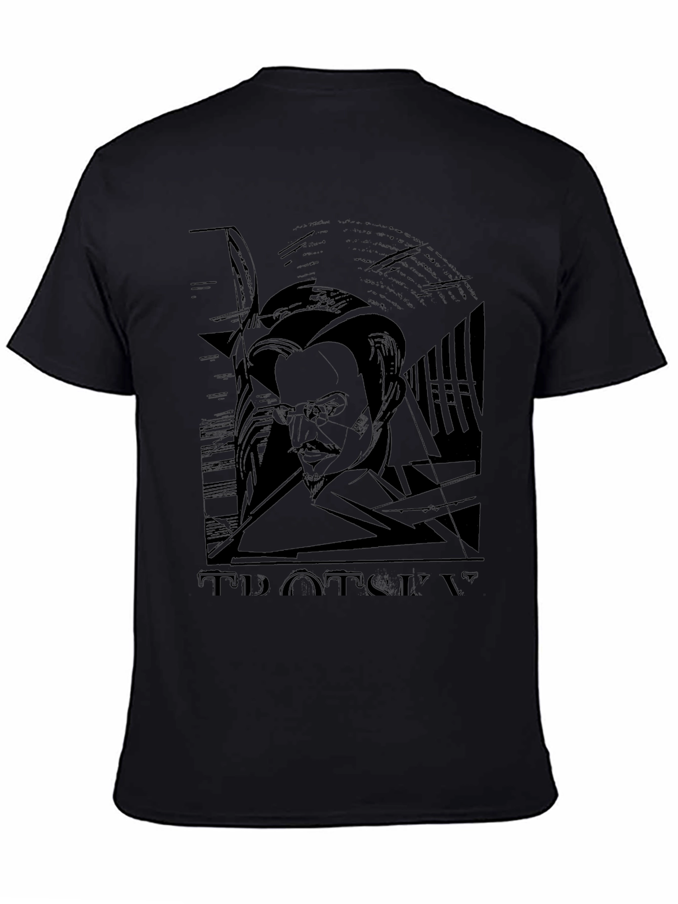 Trotsky Portrait Graphic T-Shirt - Black