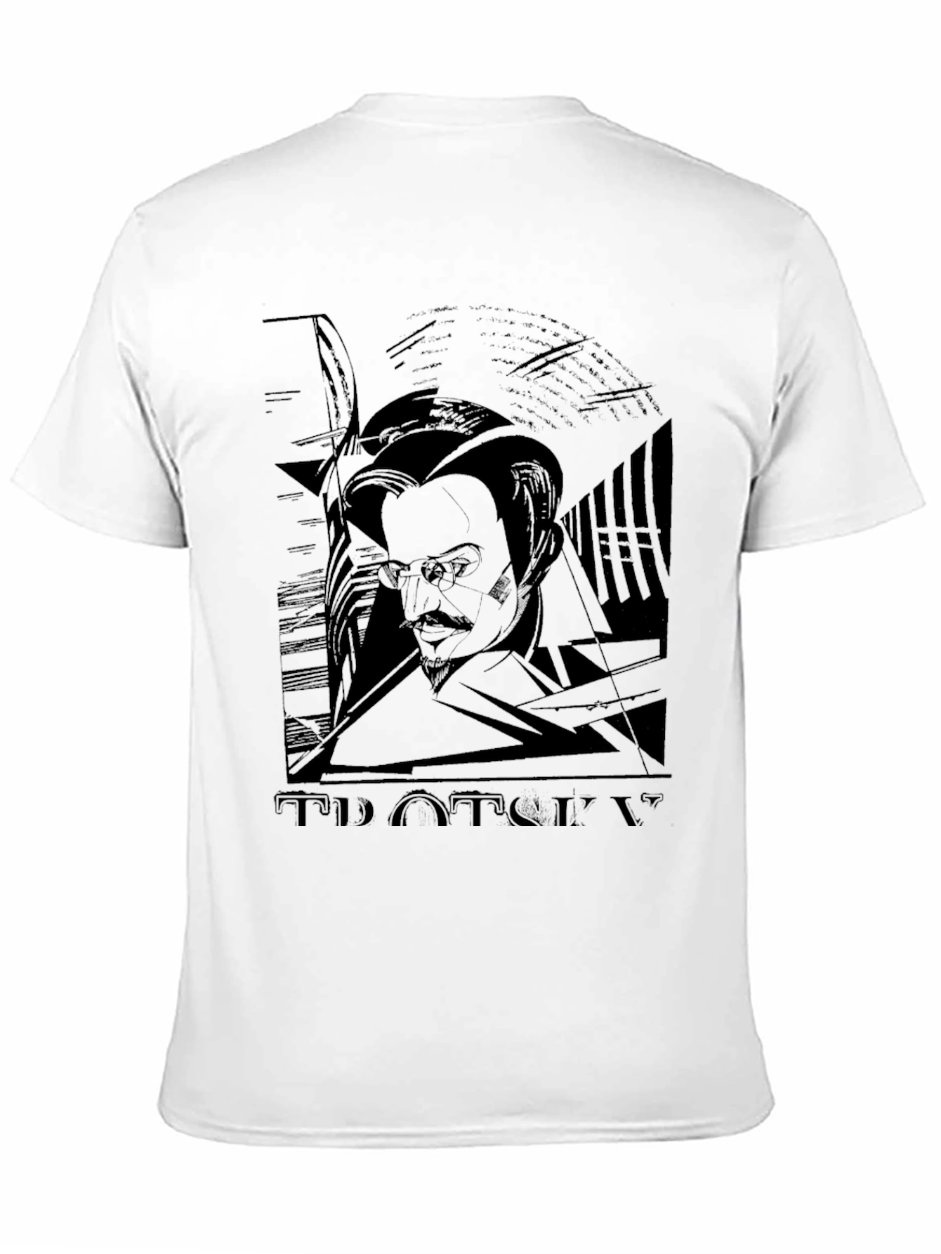 Trotsky Portrait Graphic T-Shirt - Black